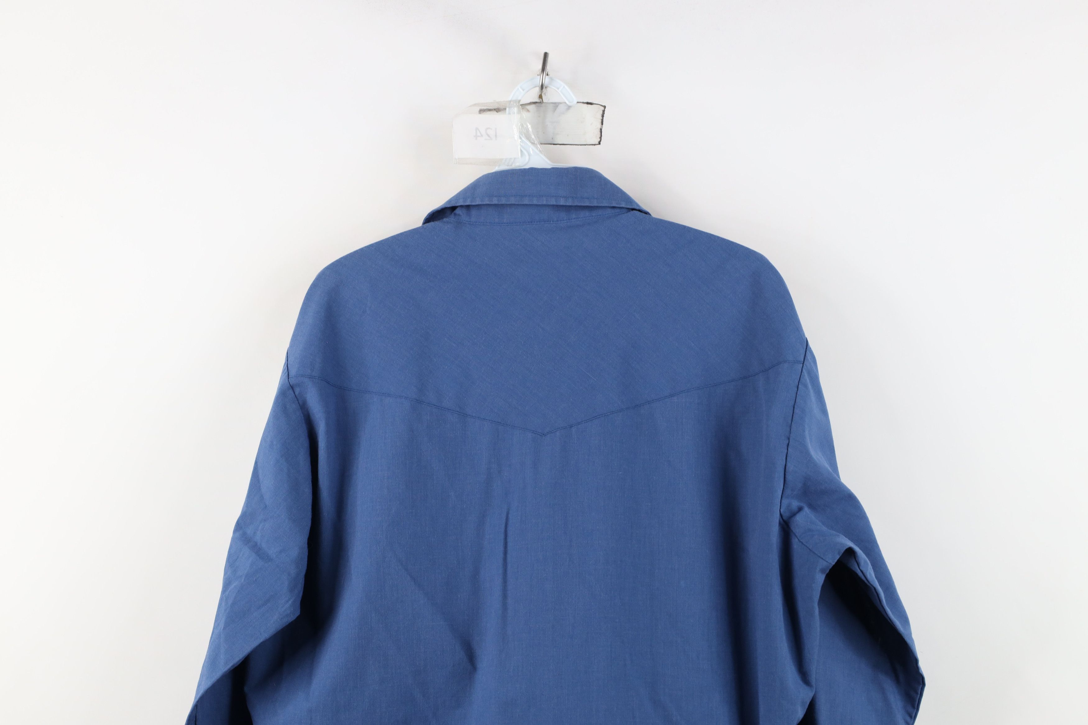 Vintage Vintage 90s Streetwear Cowboy Rodeo Button Shirt Blue Size US M / EU 48-50 / 2 - 12 Thumbnail