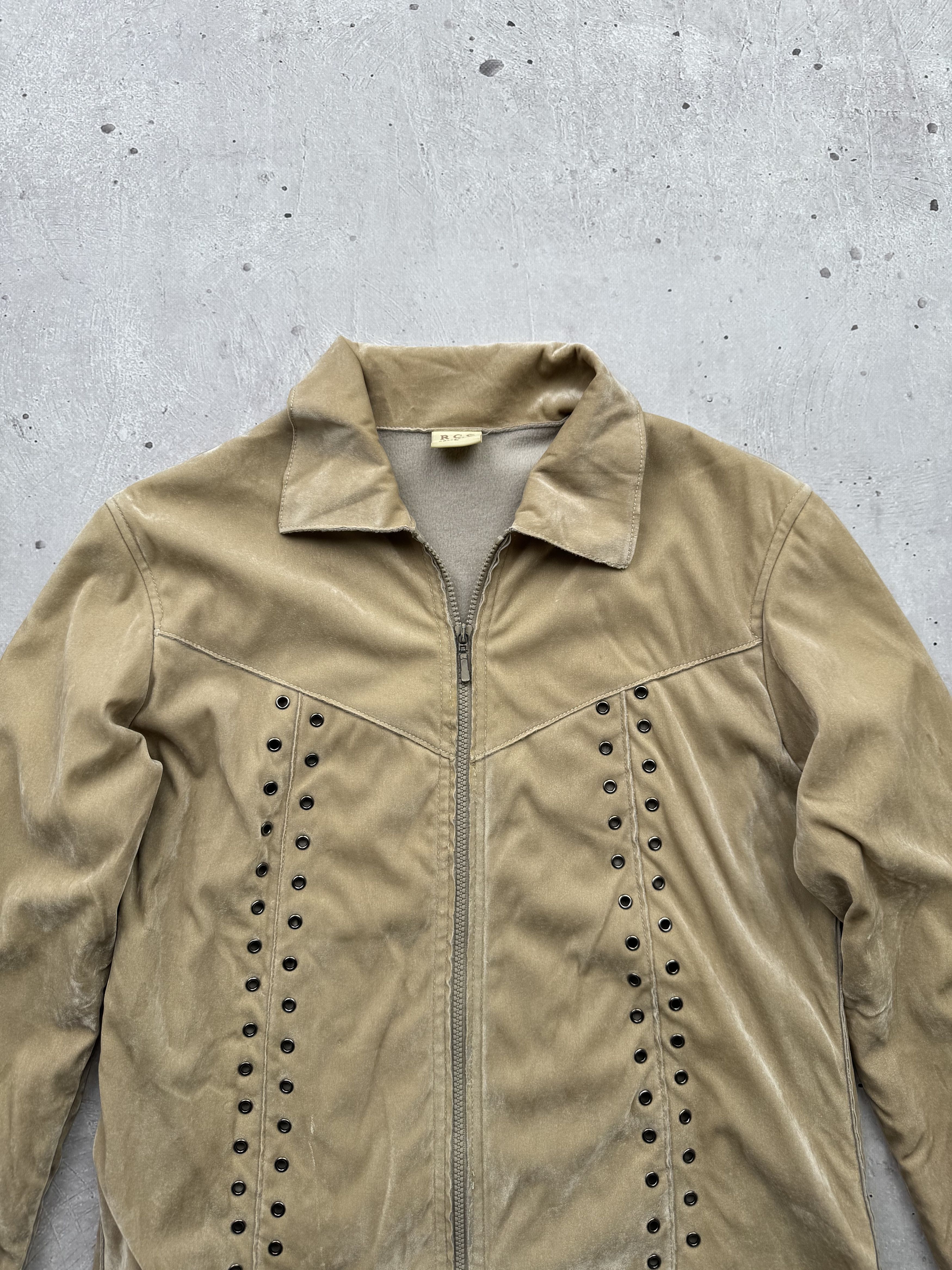 Japanese Brand × Vintage Vintage Velour Japanese Jacket Size L / US 10 / IT 46 - 2 Thumbnail