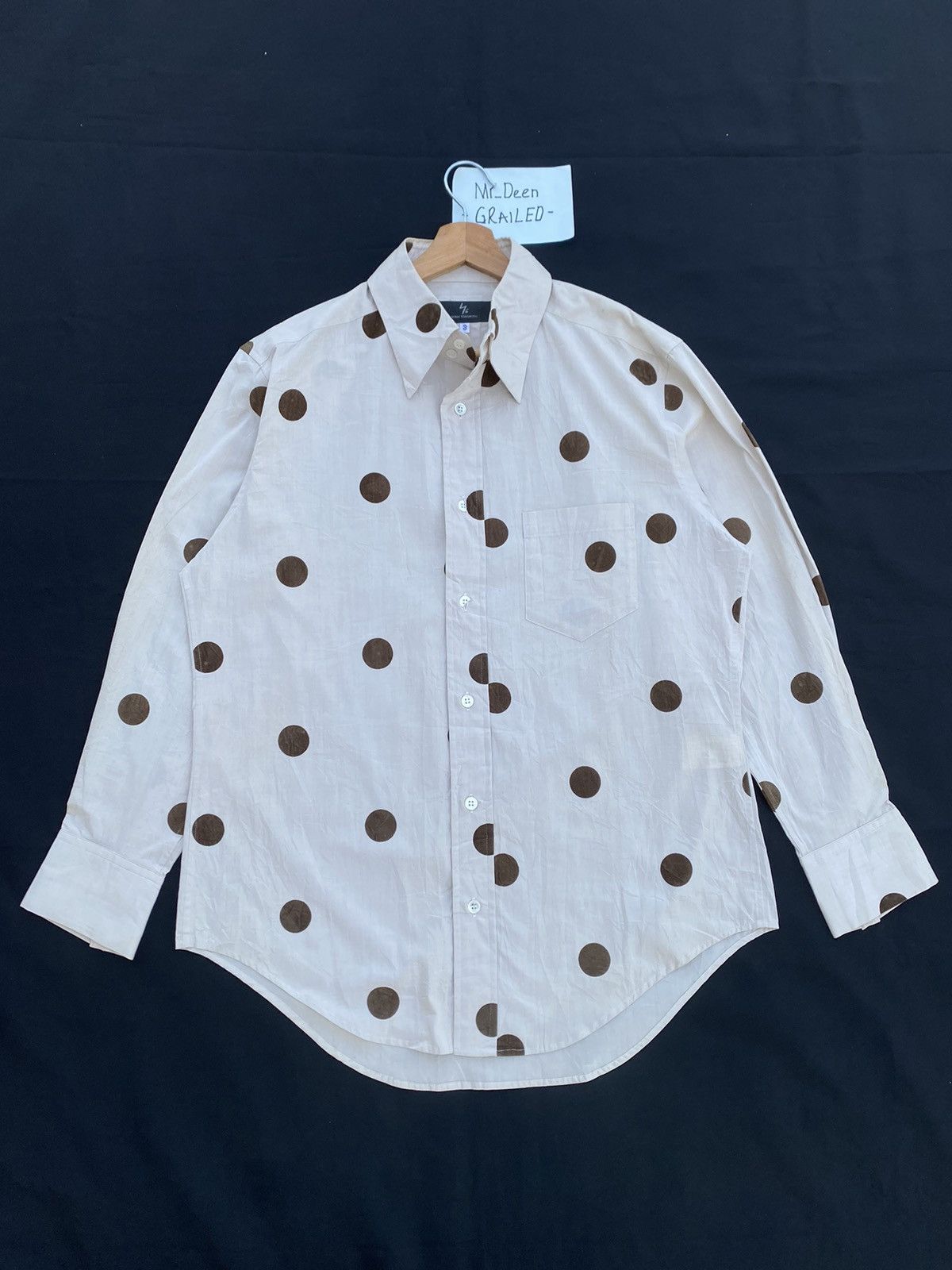 Yohji Yamamoto ARCHIVE 90’S YOHJI YAMAMOTO Y’S POLKA DOT BUTTON SHIRT Size US L / EU 52-54 / 3 - 1 Thumbnail