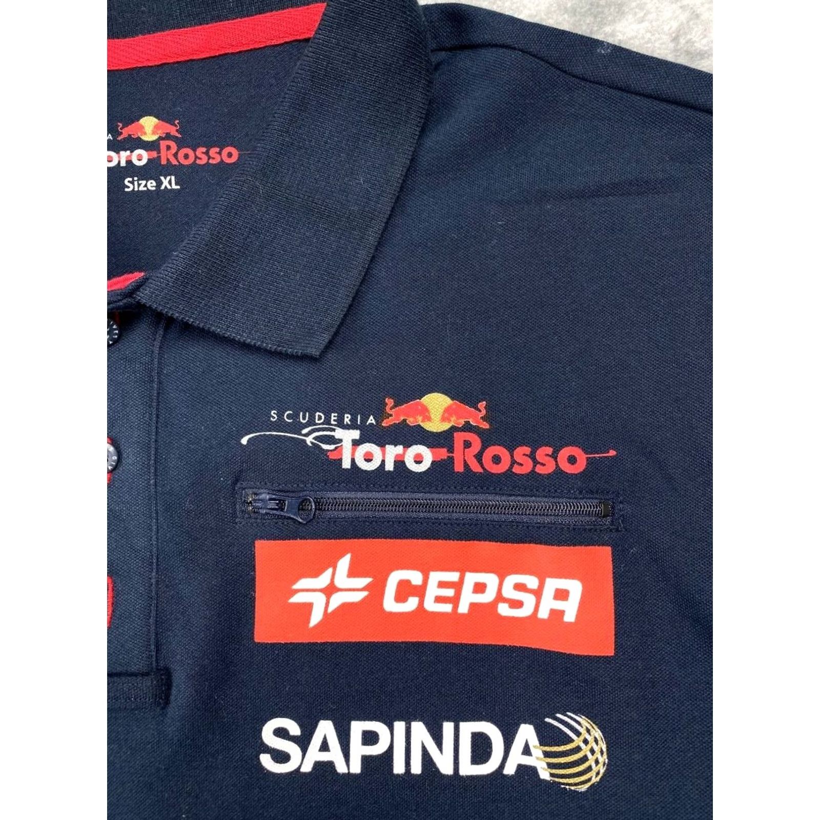 Logo 7 VINTAGE Toro Rosso Red Bull Racing Big Logo Men XL T Shirt Blue Size US XL / EU 56 / 4 - 6 Thumbnail