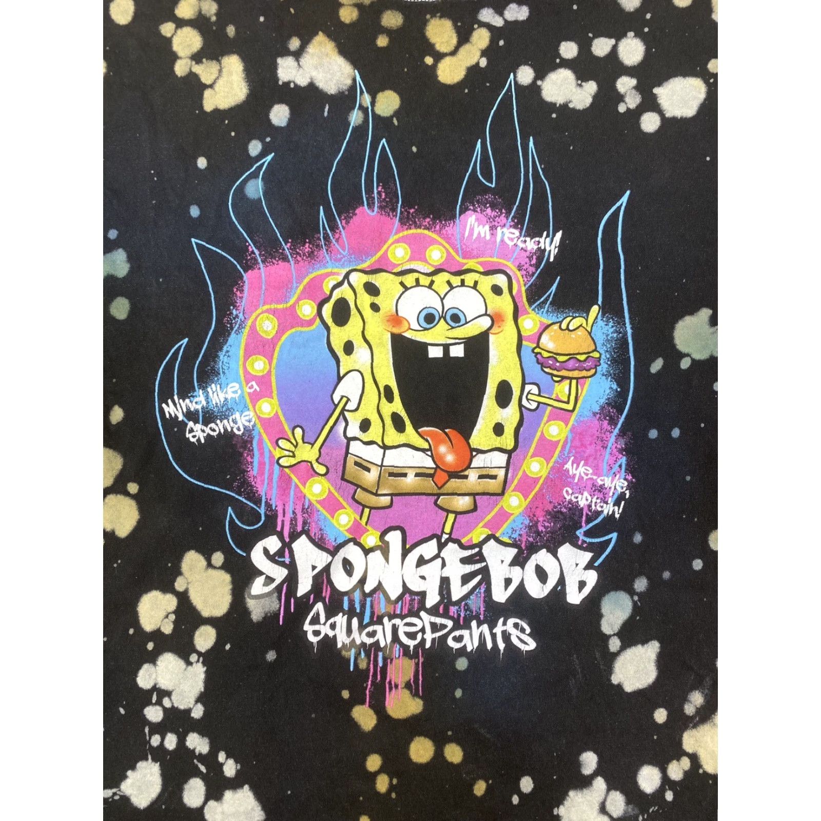 Nickelodeon Nickelodeon Spongebob Squarepants T Shirt Mens L Black Cartoon Size US L / EU 52-54 / 3 - 2 Thumbnail