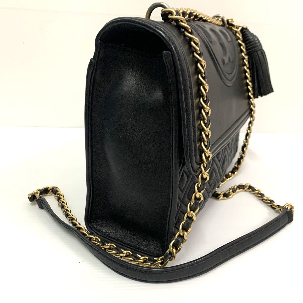 Tory Burch Tory Burch Leather Chain Shoulder Bag Size ONE SIZE - 3 Thumbnail