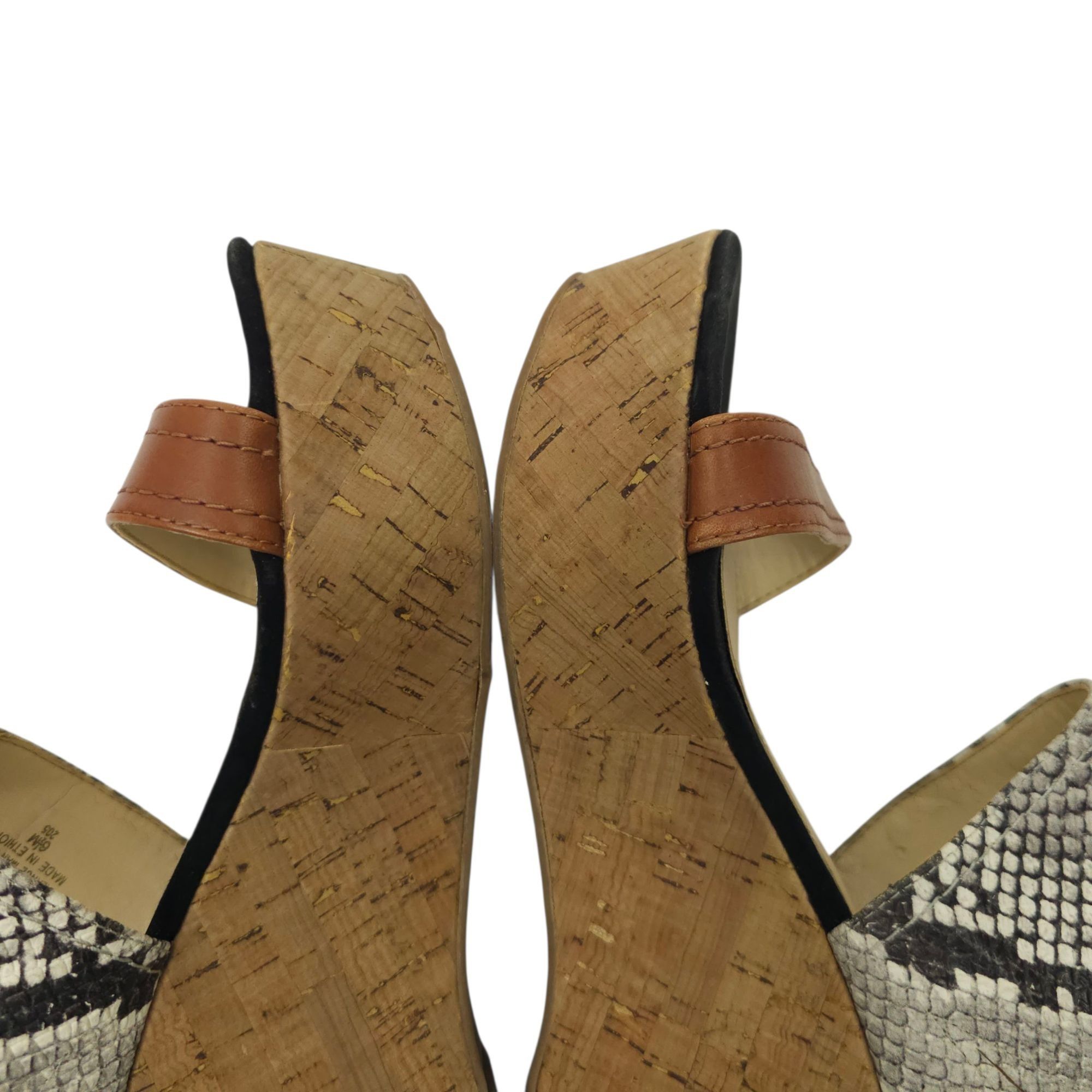 Marc Fisher Marc Fisher Shelbee 2 Sandals Womens 6.5 M Reptile Print Size US 6.5 / IT 36.5 - 15 Thumbnail