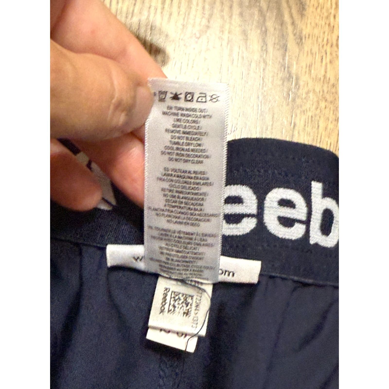 Reebok Reebok Pants Men Size Medium Blue Athletic Wear Jogger Pockets Tie Waist 40" Length Regular Fit Inseam 31" Straight Leg Sports Volume Mens Size US 31 - 6 Thumbnail