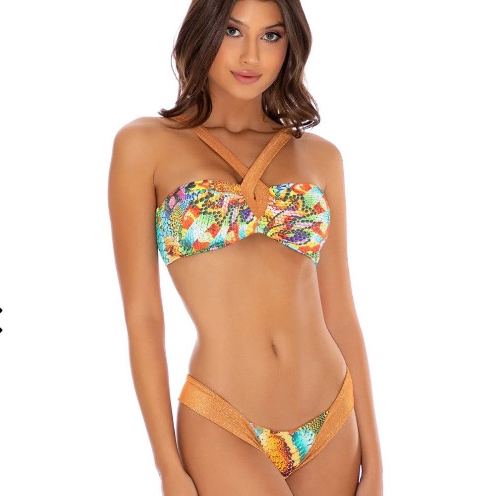 Other Luli Fama small reversible Just Wing It bandeau top Size S / US 4 / IT 40 - 1 Thumbnail
