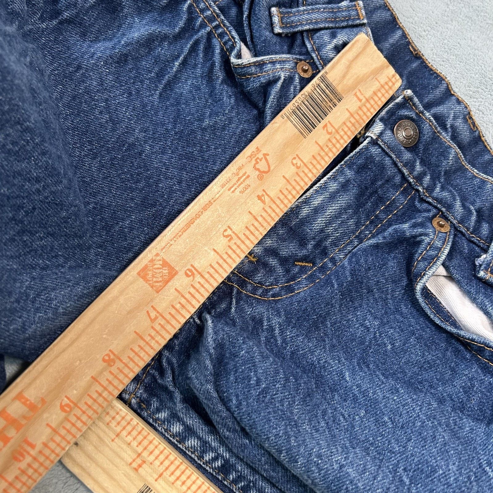 Levi's Levis 562 Orange Tabs Jeans Youth 8 22x21 Button Fly USA Size 22" - 13 Thumbnail