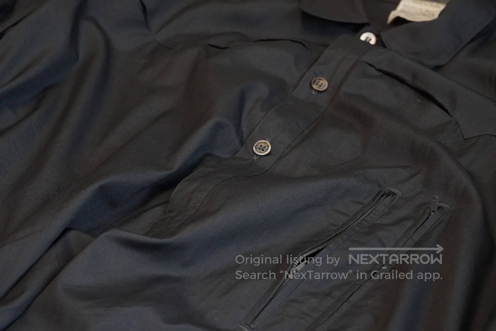 Yohji Yamamoto Yohji Yamamoto 1980ss Zip Shirt. Size US M / EU 48-50 / 2 - 8 Thumbnail