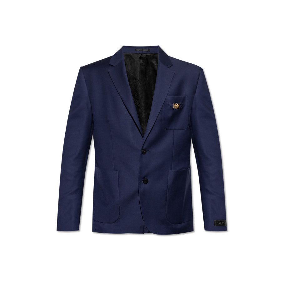 Versace VERSACE Navy Blue Wool Blazer New And Authentic (Men's size: Size US XL / EU 56 / 4 - 1 Preview