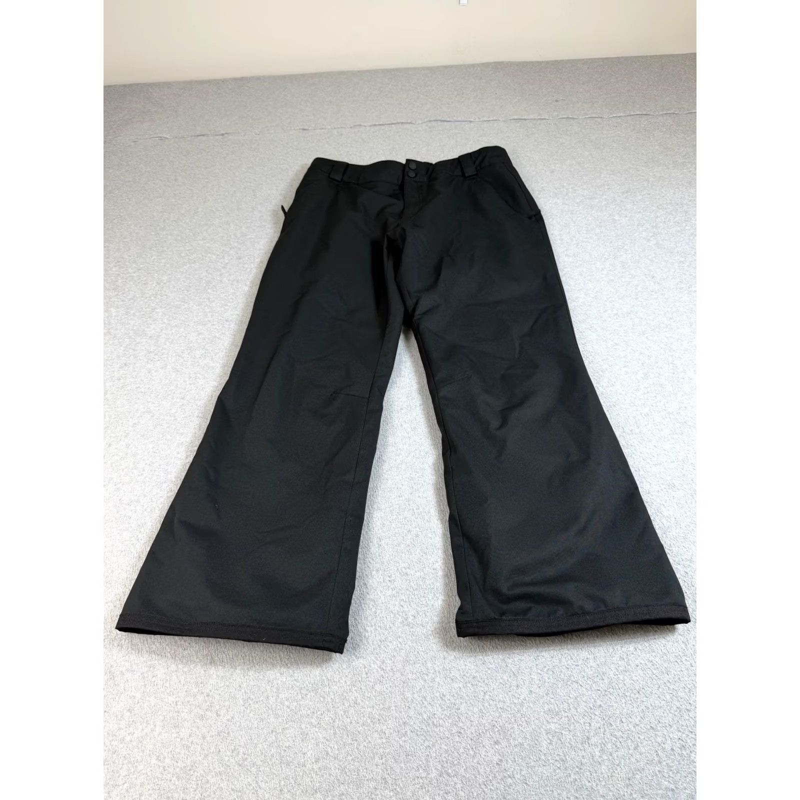 Obermeyer Obermeyer Snow Pants Men L Short Black Insulated Lined Outdoor Skiing Pockets Elastic Waist Size US 33 - 2 Thumbnail
