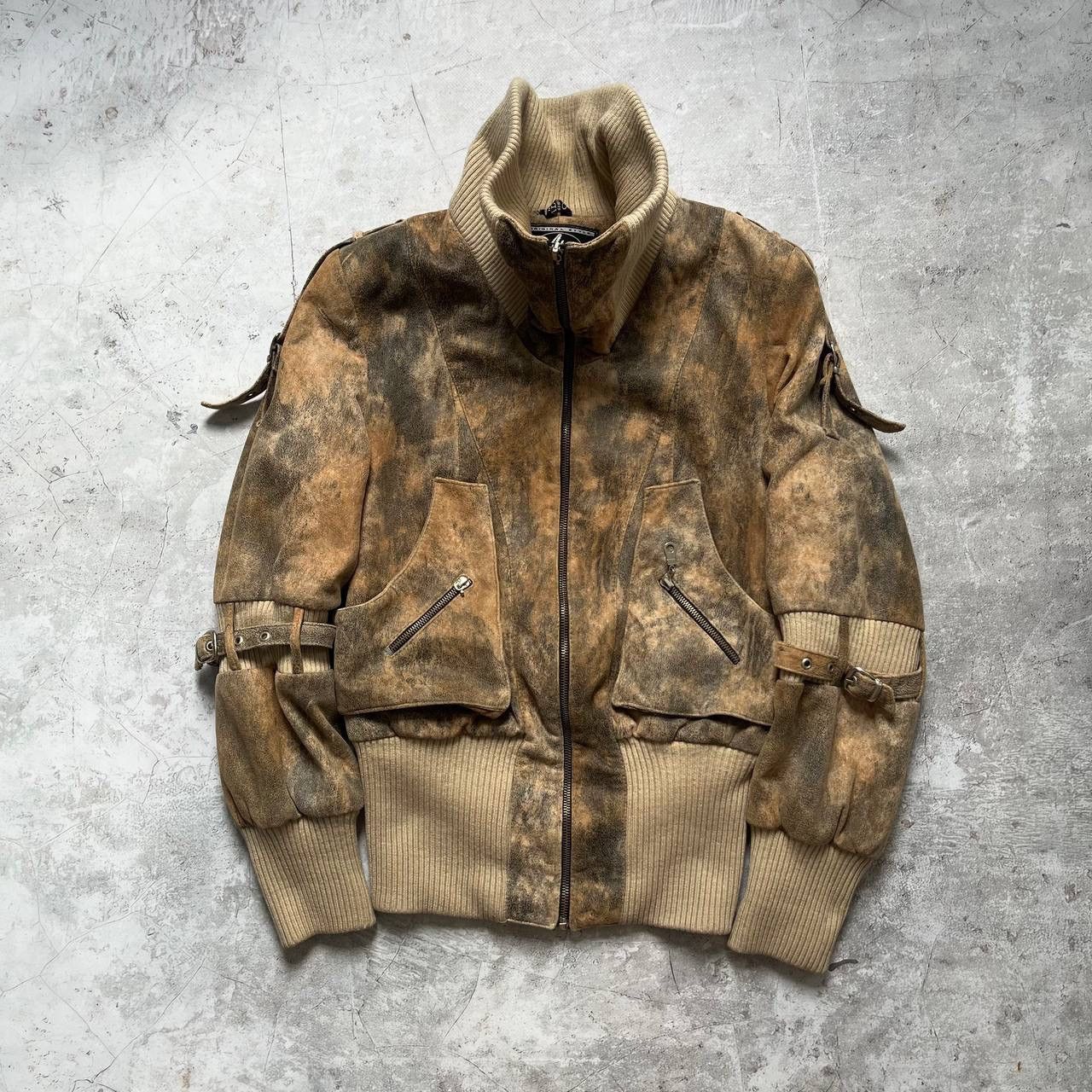 image of Archival Clothing x Avant Garde Vintage Archival Aesthetic Bomber Jacket in Beige, Women's (Size La