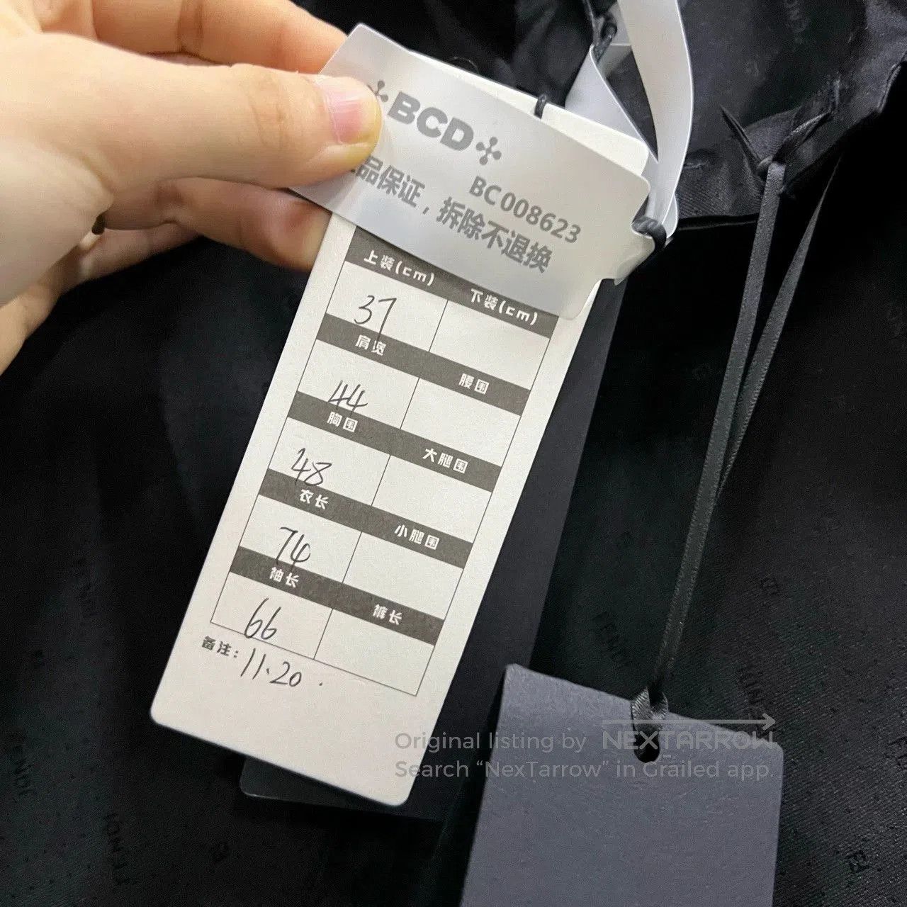 Fendi FENDI Black Logo Long Sleeve Shirt. Size US XS / EU 42 / 0 - 7 Thumbnail