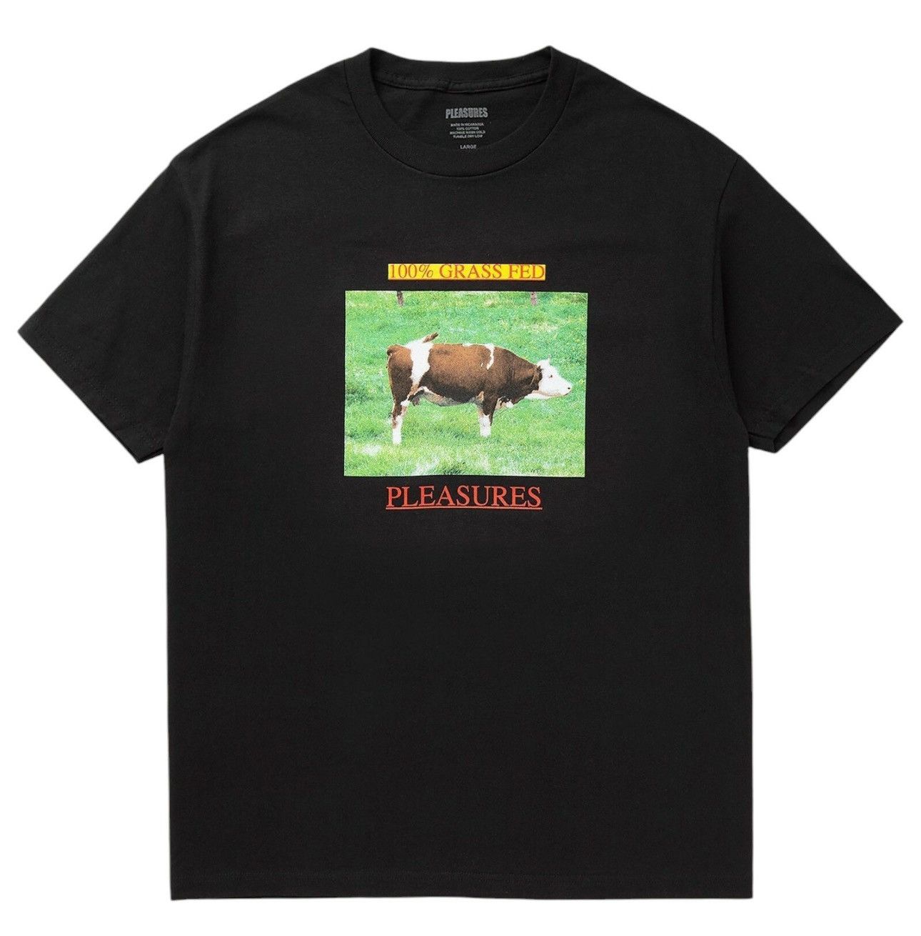 Pleasures Pleasures 100% Grass Fed T Shirt Size US L / EU 52-54 / 3 - 1 Thumbnail