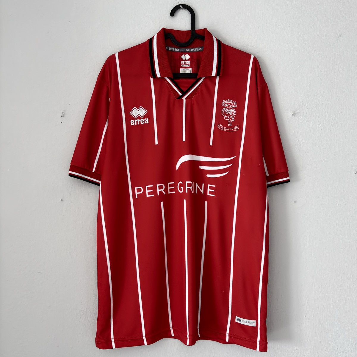 Errea 2020 2021 Lincoln City England Errea Home Soccer Jersey Kit Size US XL / EU 56 / 4 - 2 Thumbnail