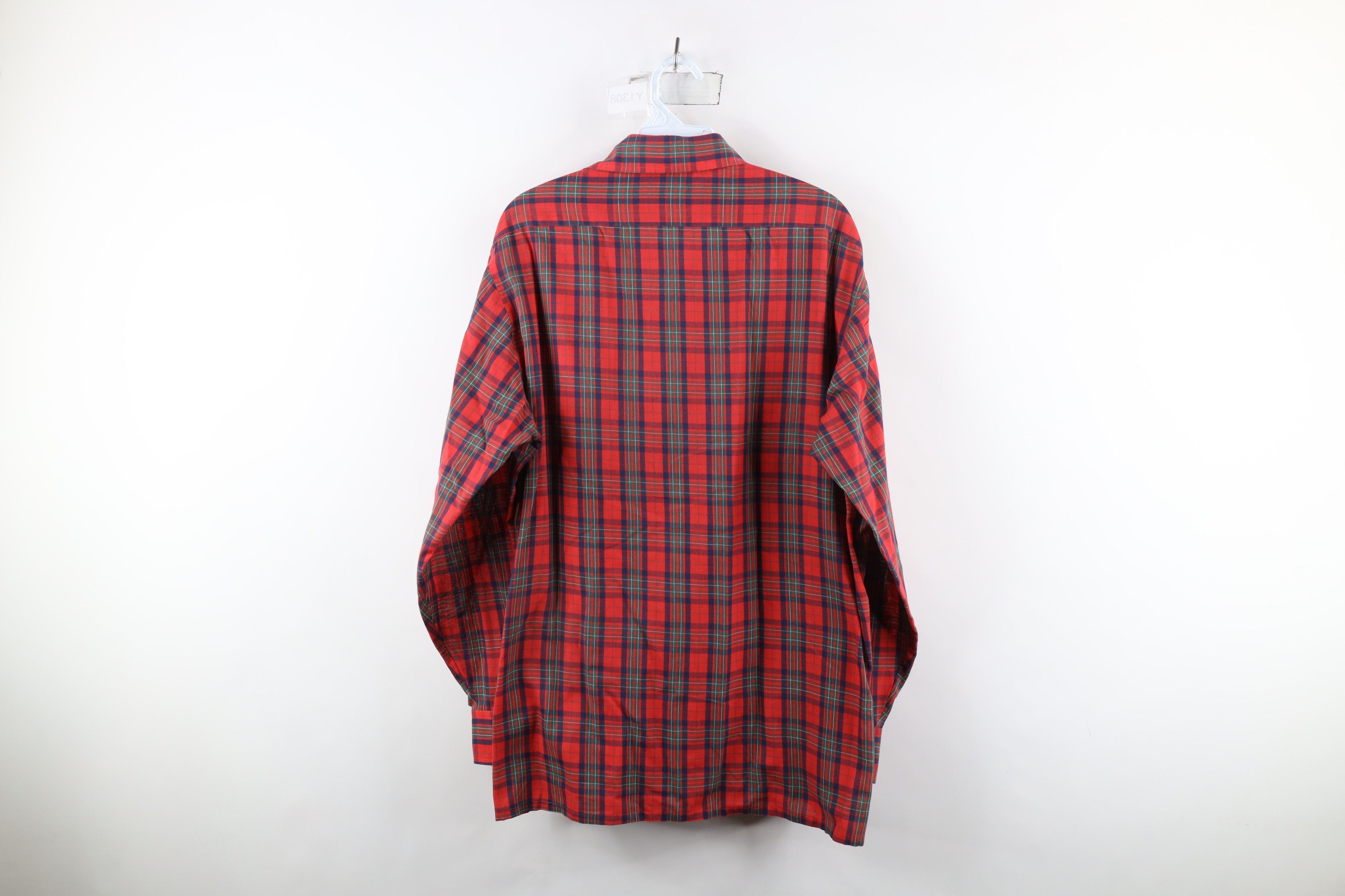 Vintage Vintage 70s Streetwear Long Sleeve Button Shirt Plaid Size US L / EU 52-54 / 3 - 7 Thumbnail