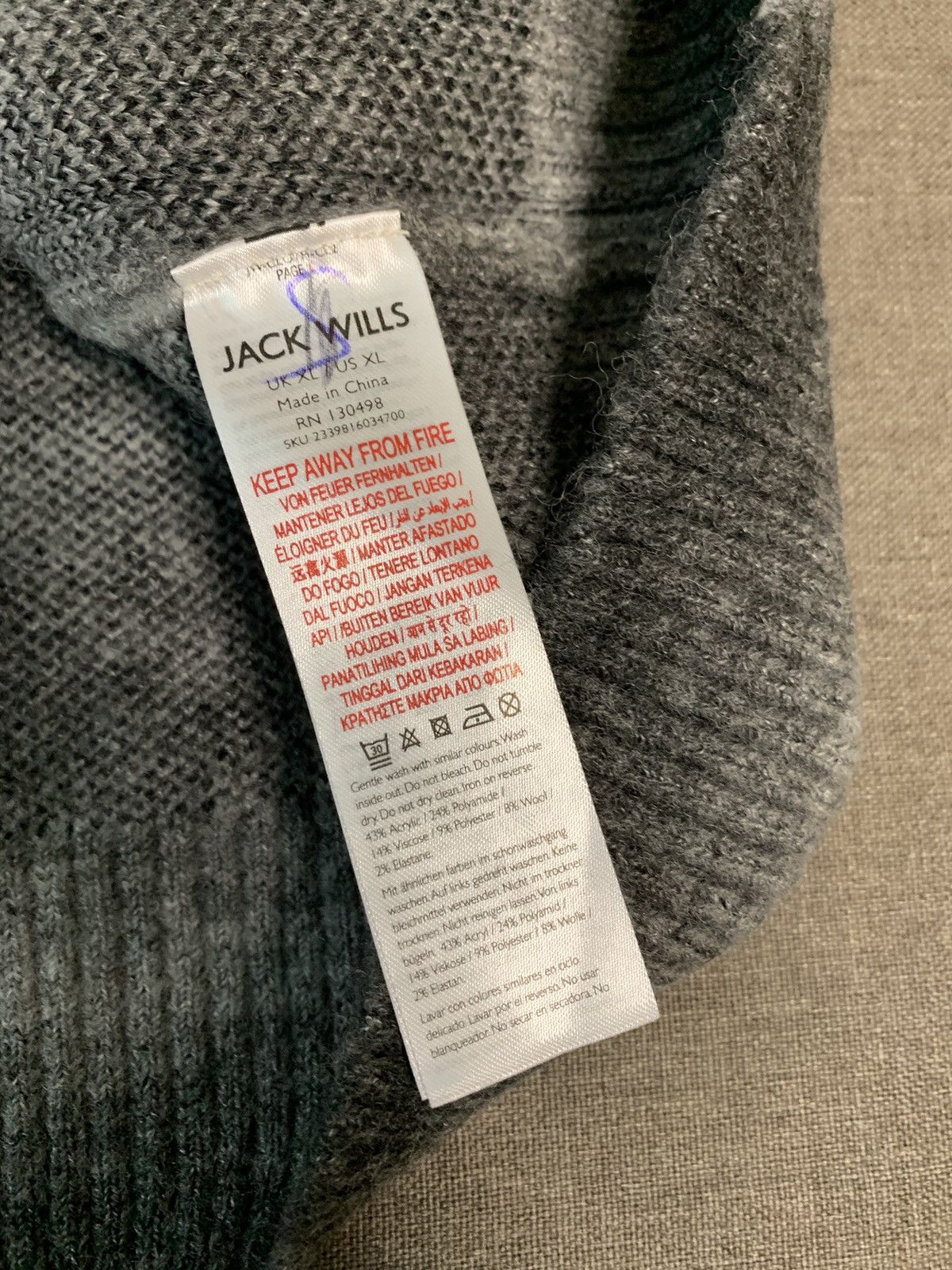 Jack Wills Jack Wills Stripe Chunky Mohair Style Sweater Size US L / EU 52-54 / 3 - 6 Thumbnail