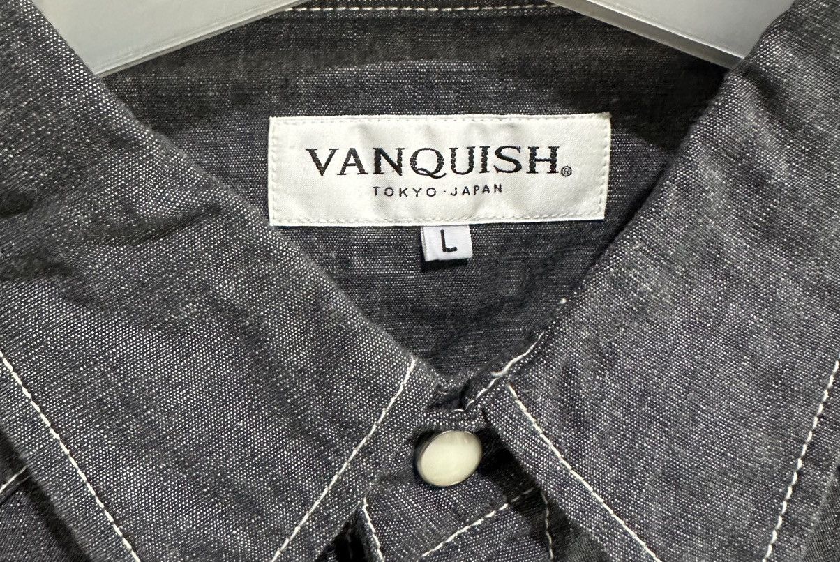 Vanquish JAPANESE BRAND VANQUISH CHAMBRY WESTERN SHIRT Size US L / EU 52-54 / 3 - 4 Thumbnail