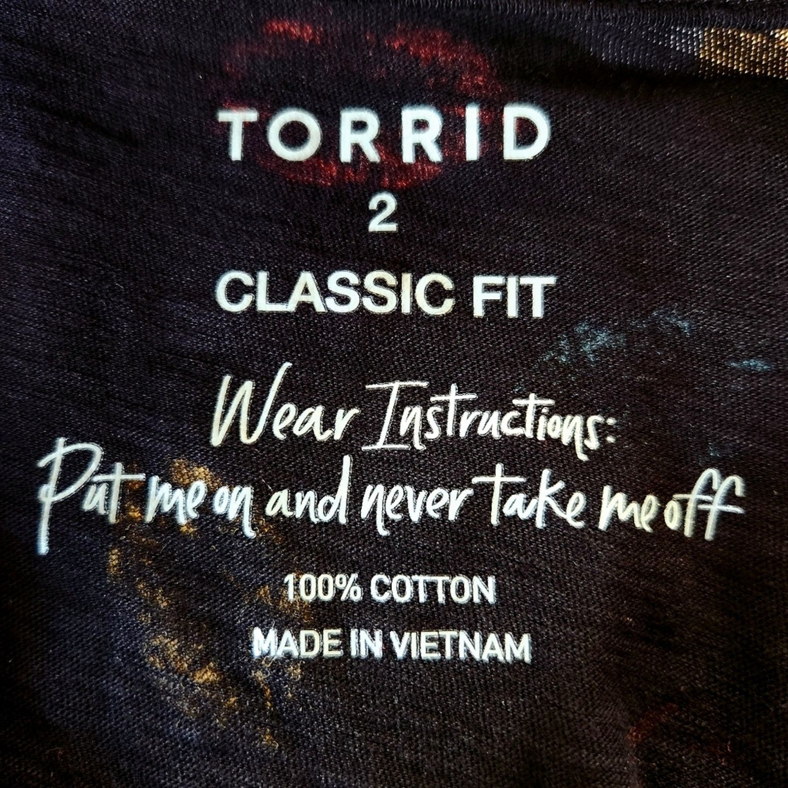 Torrid TORRID ☆ MUTI-COLOR KISSES ☆ CLASSIC SLUB TEE ☆ NWOT Size 4XL / US 24-26 - 7 Thumbnail