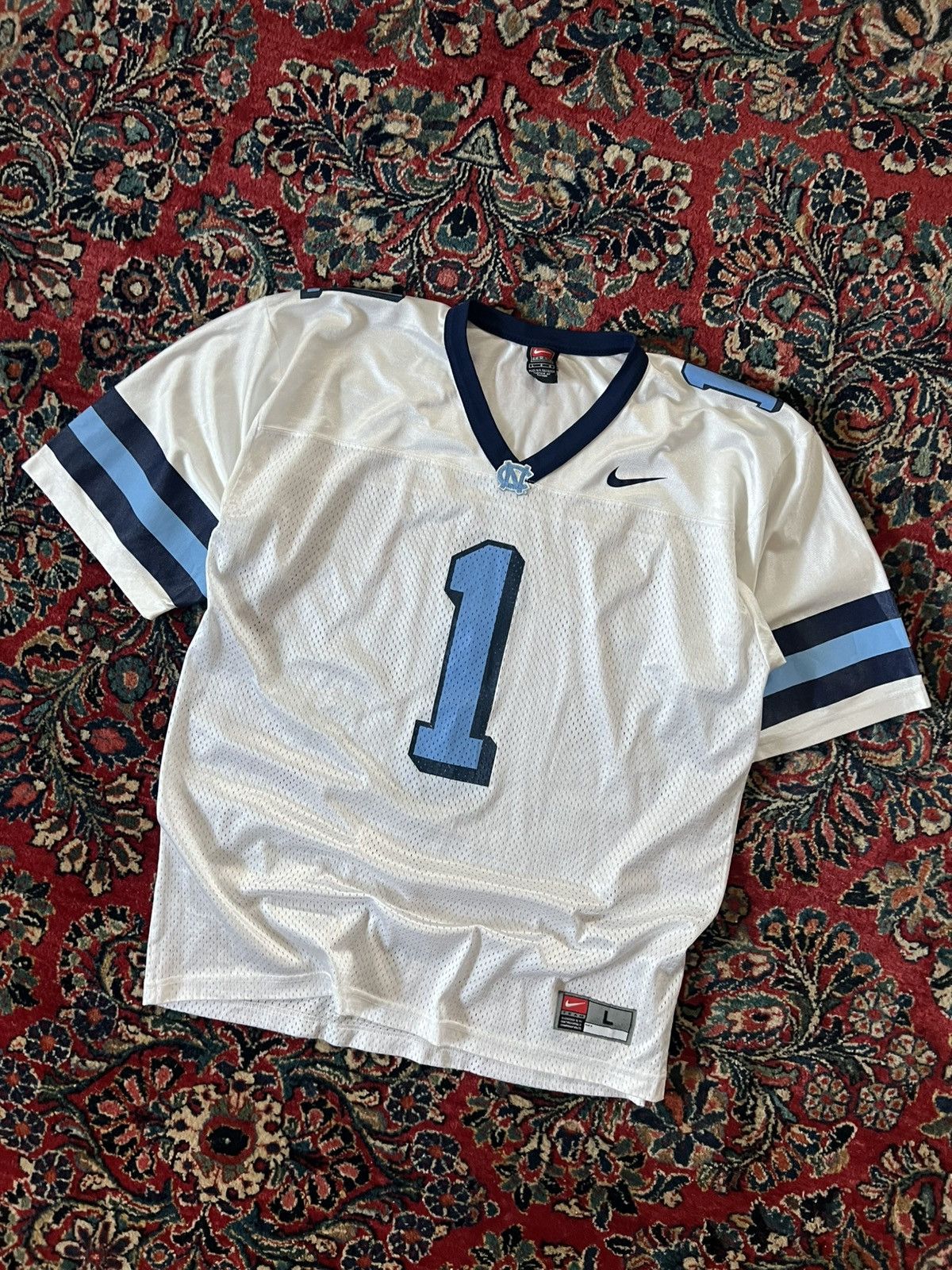 Nike Vintage 90’s Nike NCAA UNC Tarheels Football Jersey Size US L / EU 52-54 / 3 - 1 Thumbnail