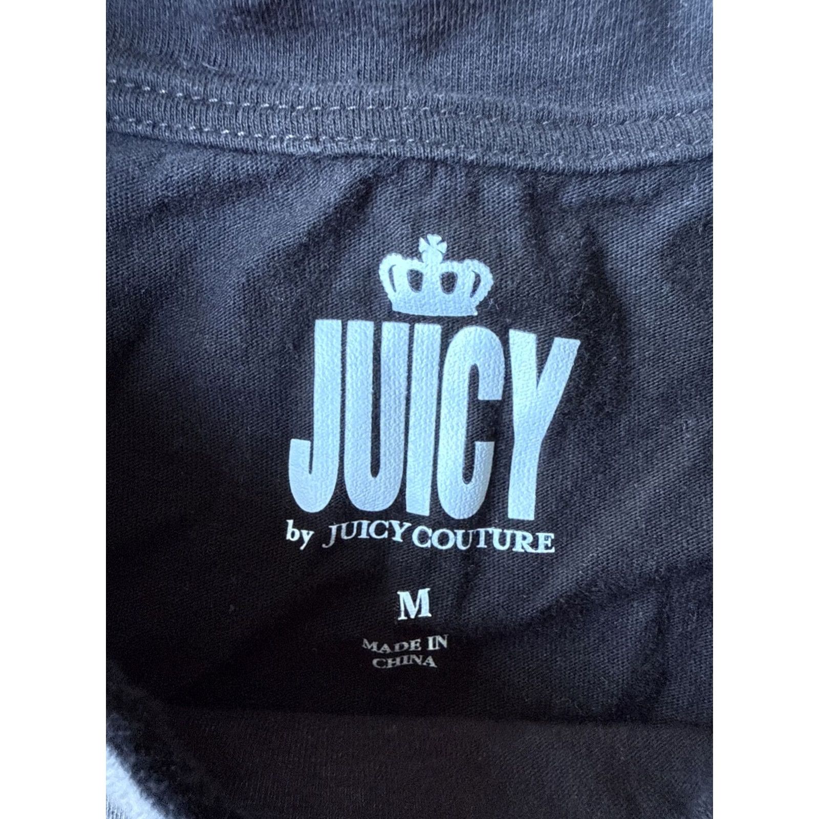 Juicy Couture VINTAGE Juicy Couture Spell Out Long Sleeve Shirt Women’s M Black Size M / US 6-8 / IT 42-44 - 2 Thumbnail