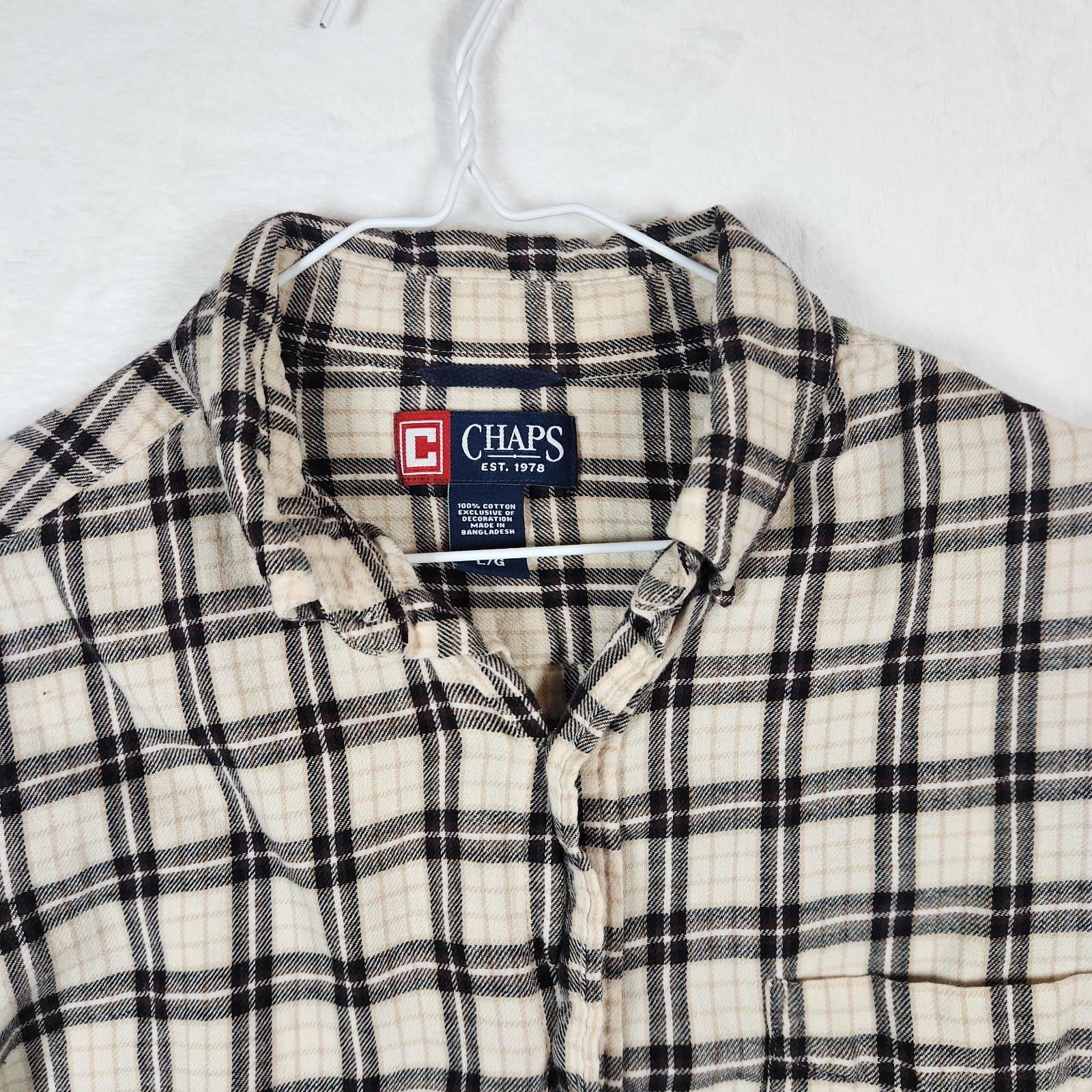 Chaps Chaps Plaid Multicolor Flannel Cotton Size Large Size US L / EU 52-54 / 3 - 4 Thumbnail