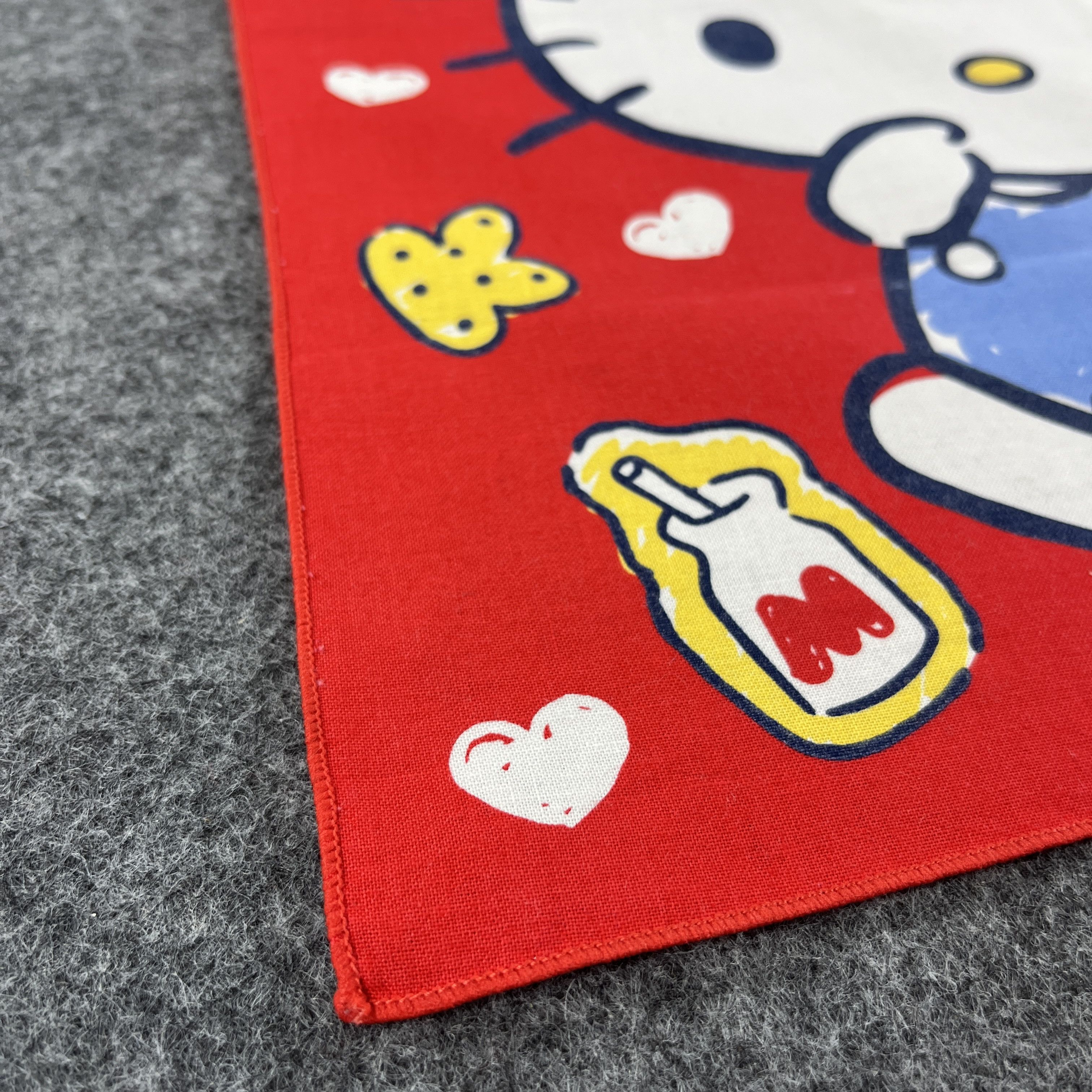 Anime × Vintage Hello Kitty Handkerchief / Bandana / Neckerchief B383 Size ONE SIZE - 5 Thumbnail