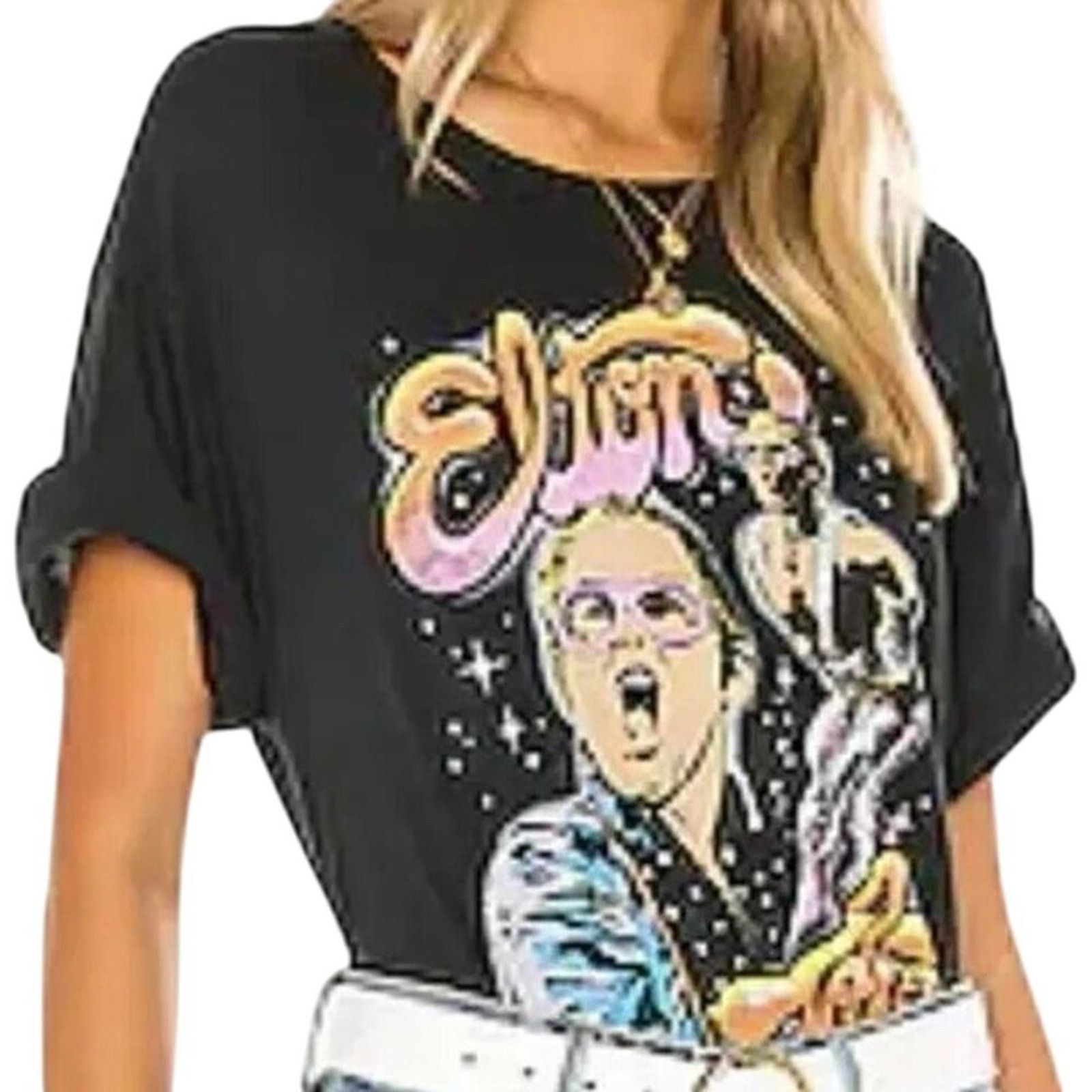 Daydreamer DAYDREAMER Elton John On Stage Boyfriend T-Shirt Size Medium Size M / US 6-8 / IT 42-44 - 14 Thumbnail