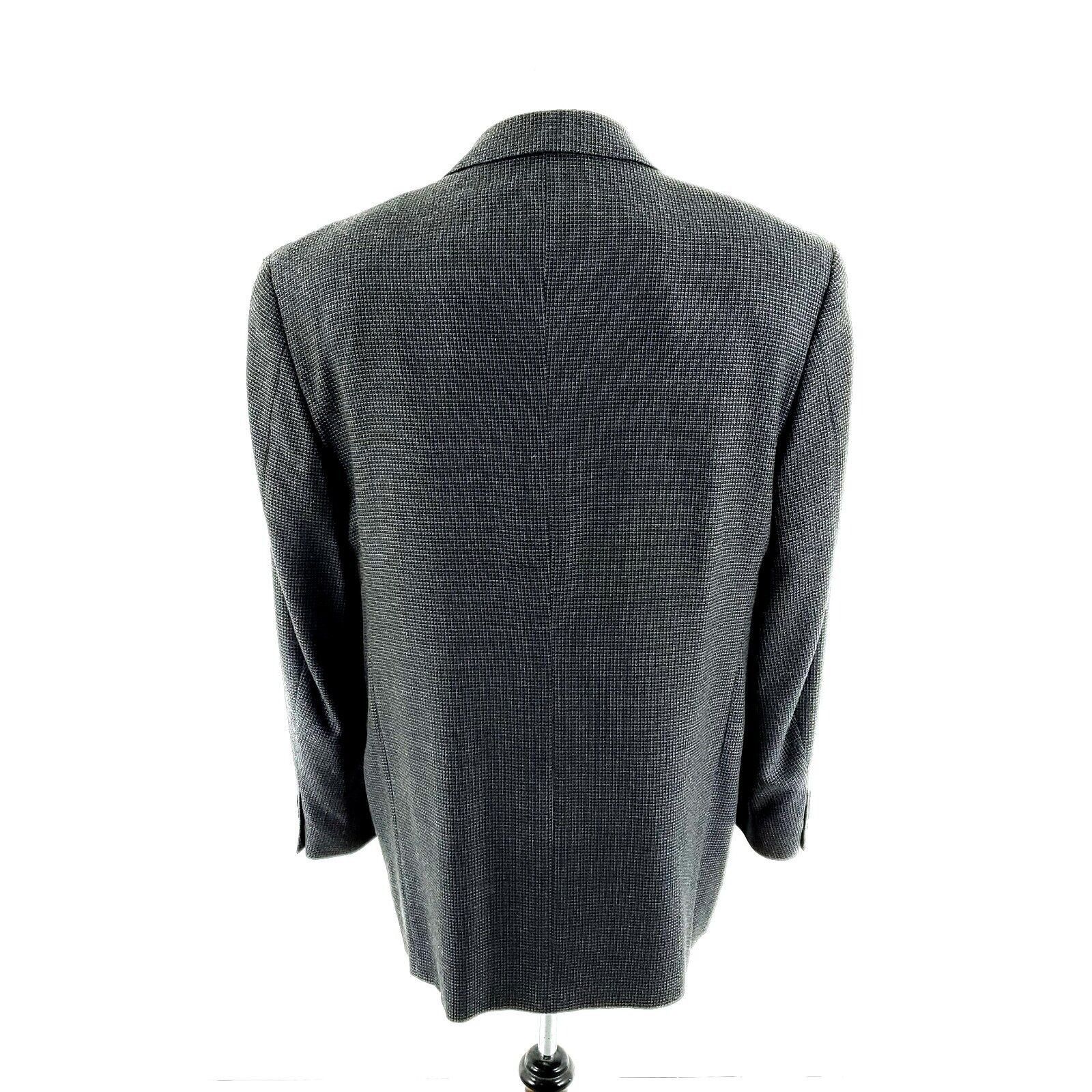 Joseph Abboud Joseph Abboud Silk Tweed Wool 3 Button Sport Coat 40R Blue B Size 40R - 5 Thumbnail
