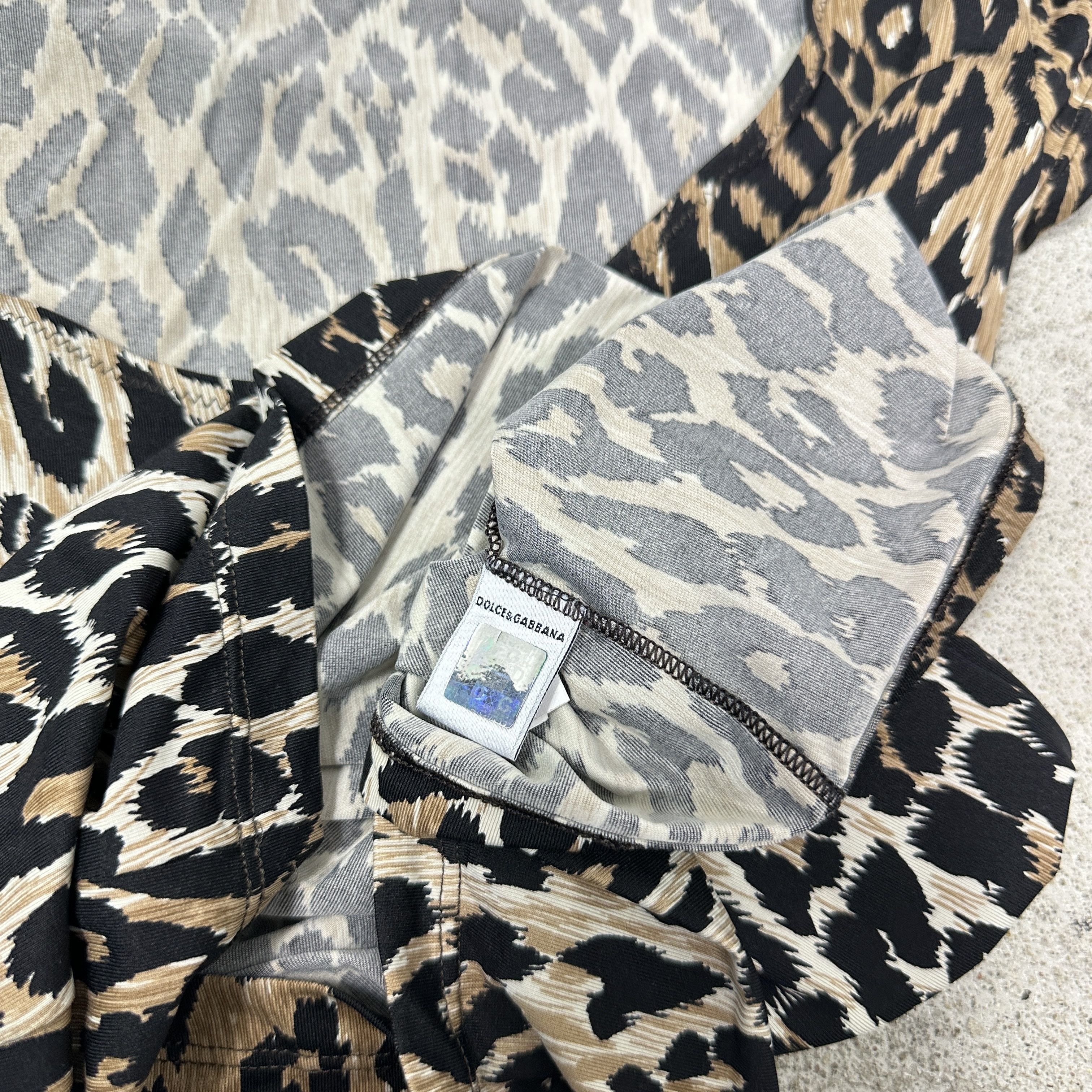 Dolce & Gabbana Vintage Cheetah Fullrpint Dolce & Gabbana Top 00s Size L / US 10 / IT 46 - 5 Thumbnail