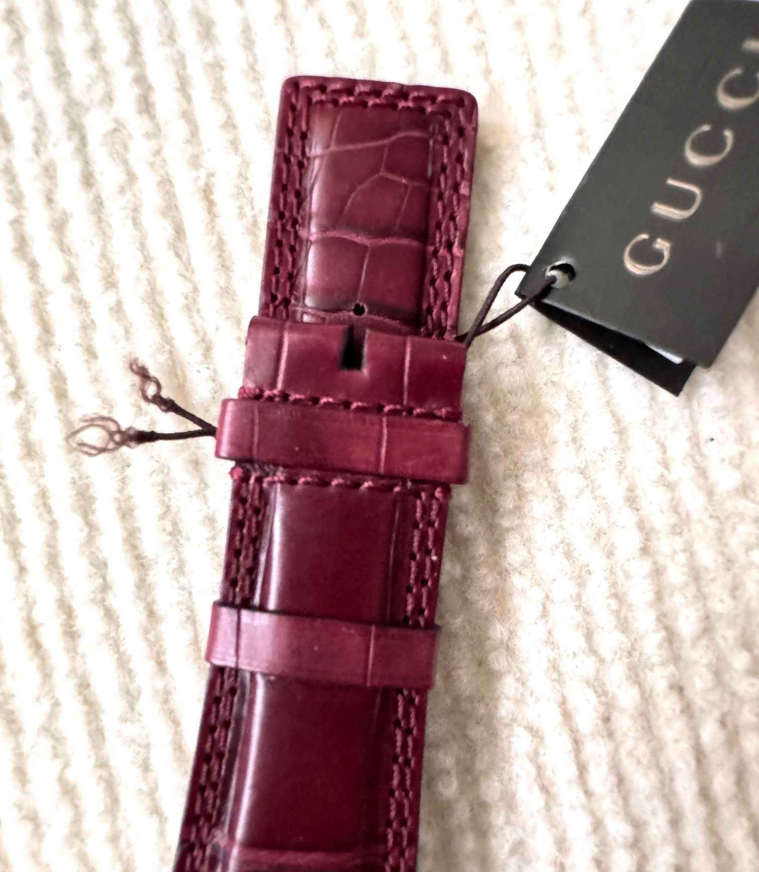 Gucci Gucci Genuine Alligator Leather Watch Strap Size ONE SIZE - 3 Thumbnail