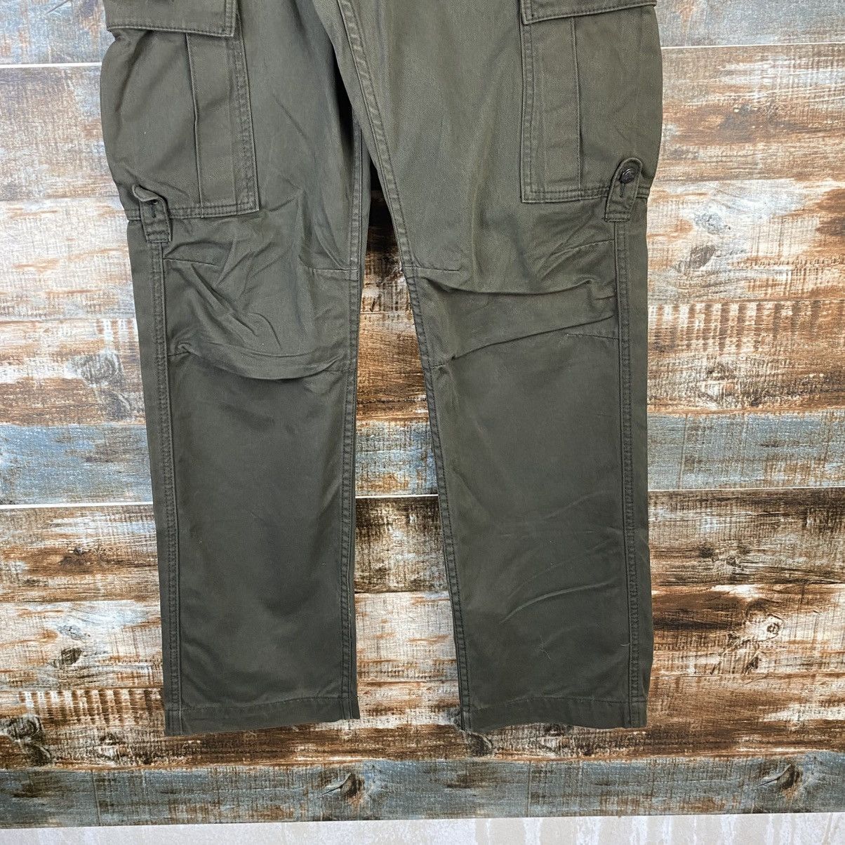 Japanese Brand DL Baldia Green Cargo Utility Multipocket Pants #C1259 Size US 29 - 6 Thumbnail