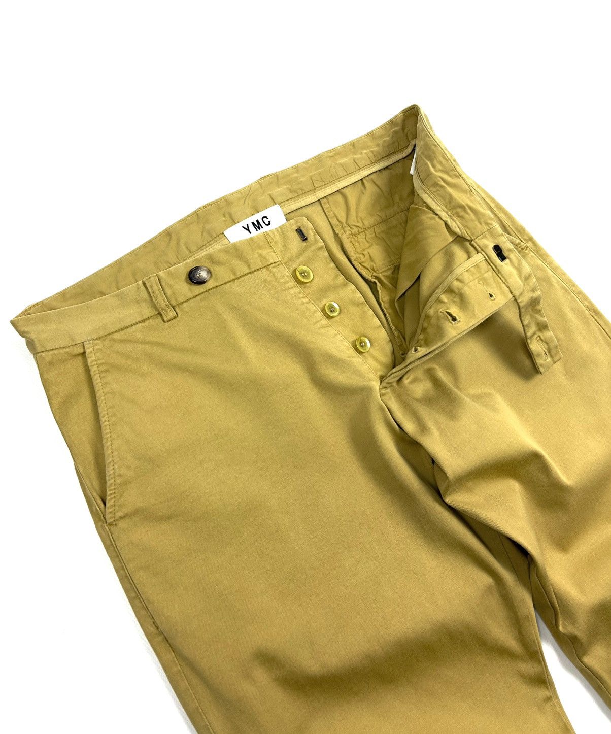 YMC YMC Japanese Slim Tapered Chinos Pants 34 Yellow Vintage Size US 34 / EU 50 - 7 Thumbnail