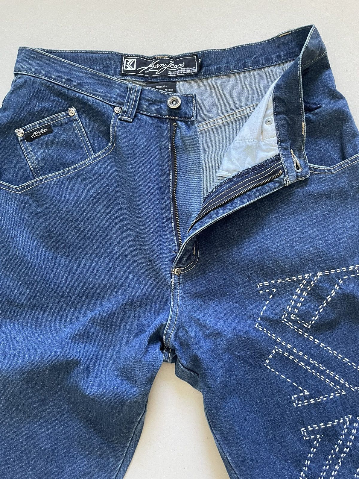 Karl Kani Vintage Karl Kani Zipper Custom Jeans karl kani jeans Size US 32 / EU 48 - 4 Thumbnail