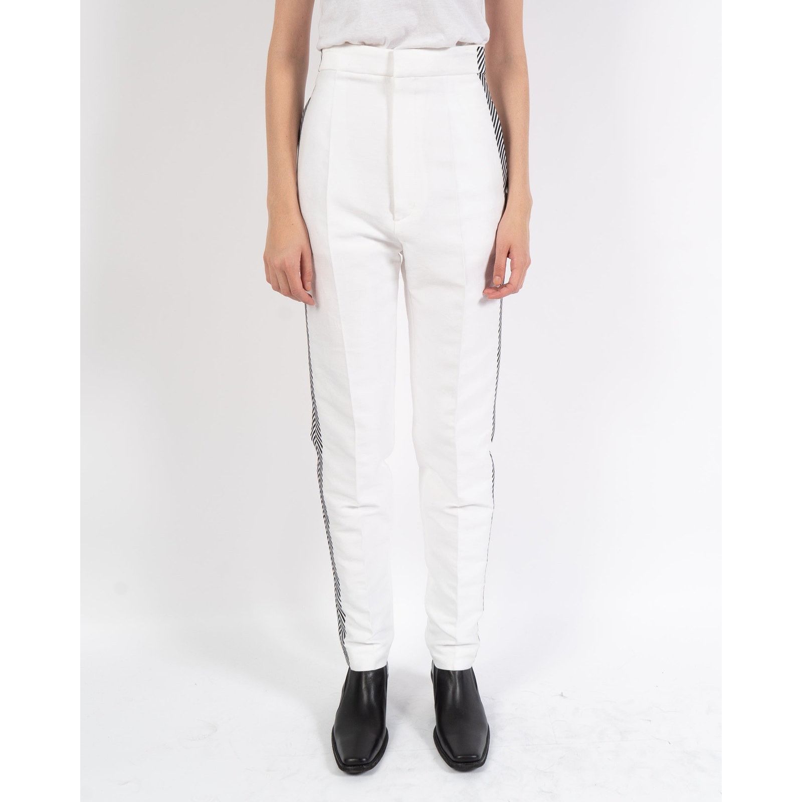 Haider Ackermann FW19 Leather Embroidered Trousers Size 26" / US 2 / IT 38 - 1 Thumbnail