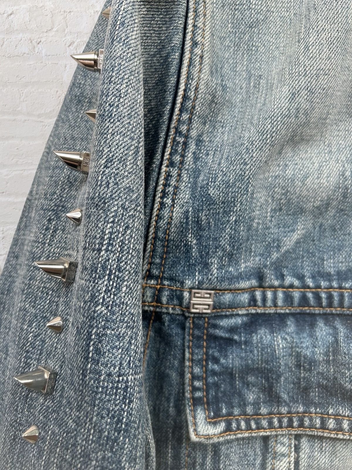 Givenchy GIVENCHY Studded Denim Jacket by Matthew M. Williams S Size US S / EU 44-46 / 1 - 10 Thumbnail