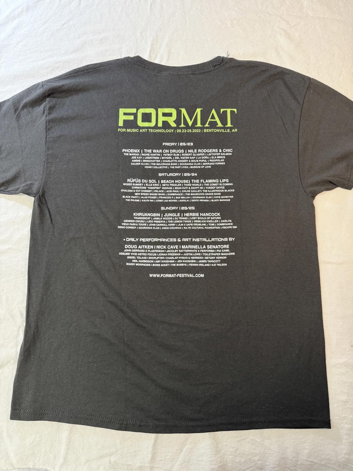 Hanes Format Music Festival 2022 T-shirt Line-Up Tee L Size US L / EU 52-54 / 3 - 1 Thumbnail