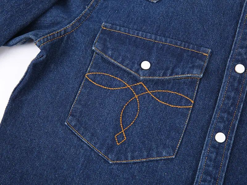 Japanese Brand Vintage Raw Classic Denim Shirt Size US XL / EU 56 / 4 - 4 Thumbnail