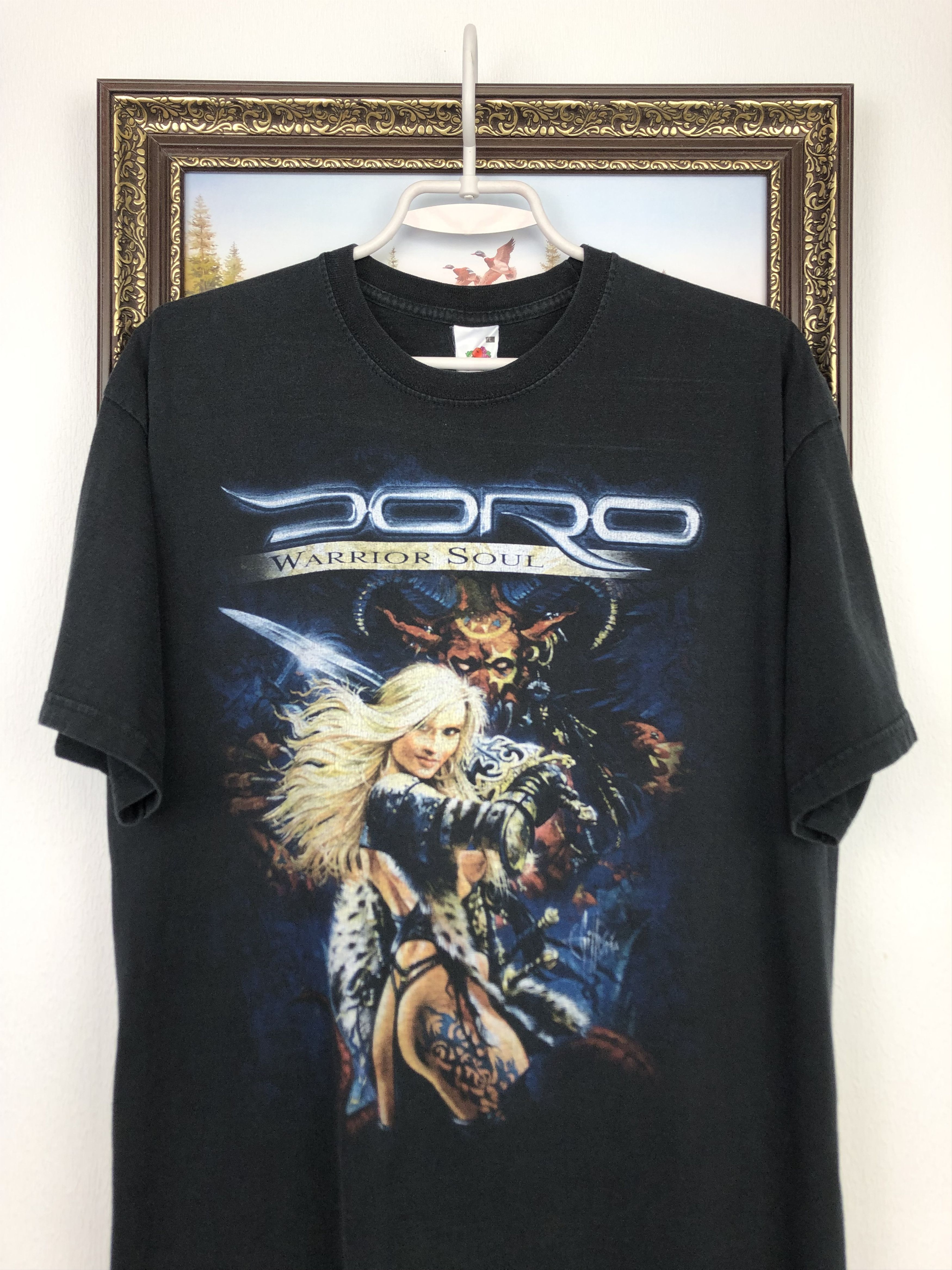 Band Tees Vintage DORO Band Shirt Warrior Soul Over Print Band Tee Size US M / EU 48-50 / 2 - 2 Thumbnail