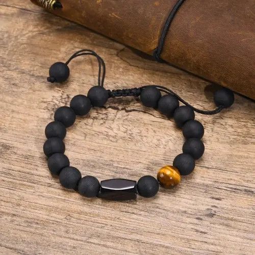 Jewelry × Vintage Black Beads Bracelet Size ONE SIZE - 1 Thumbnail
