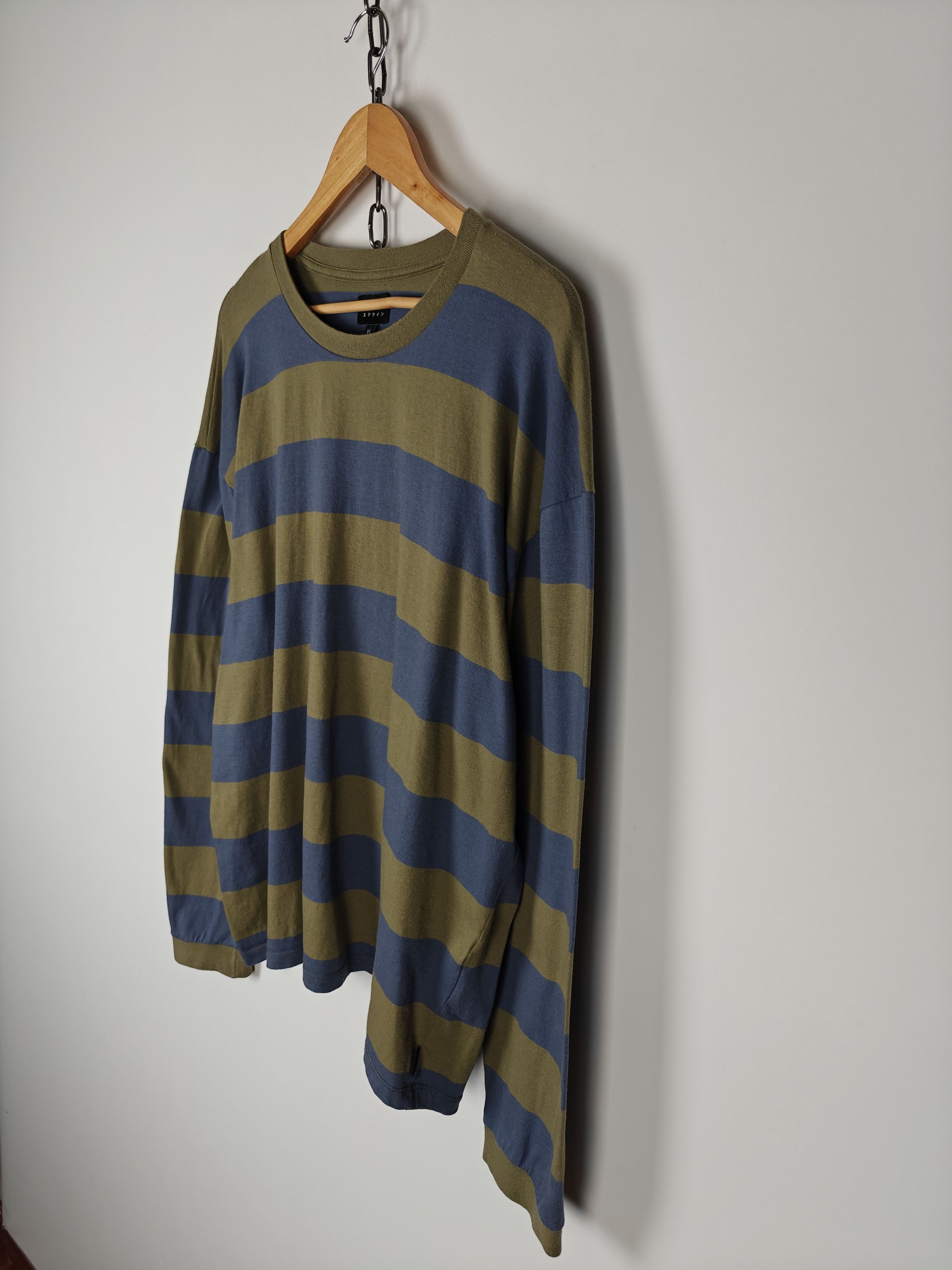Edwin Edwin Longsleeve Quarter Rib TS Pullover Striped XL Size US XL / EU 56 / 4 - 5 Thumbnail
