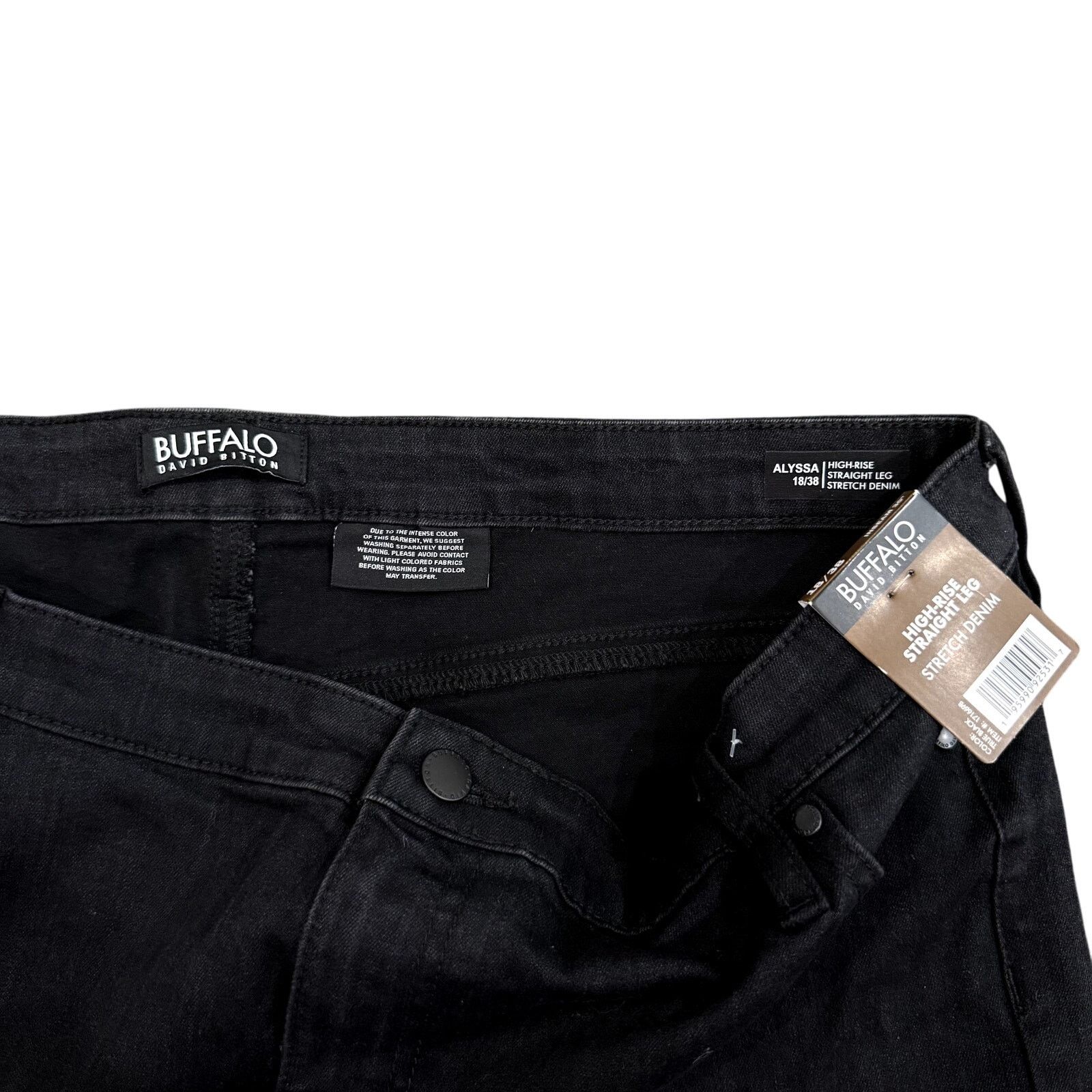 Buffalo David Bitton Buffalo High-Rise Straight Leg Stretch Denim, Size 18 Size 40" / US 18 - 4 Thumbnail