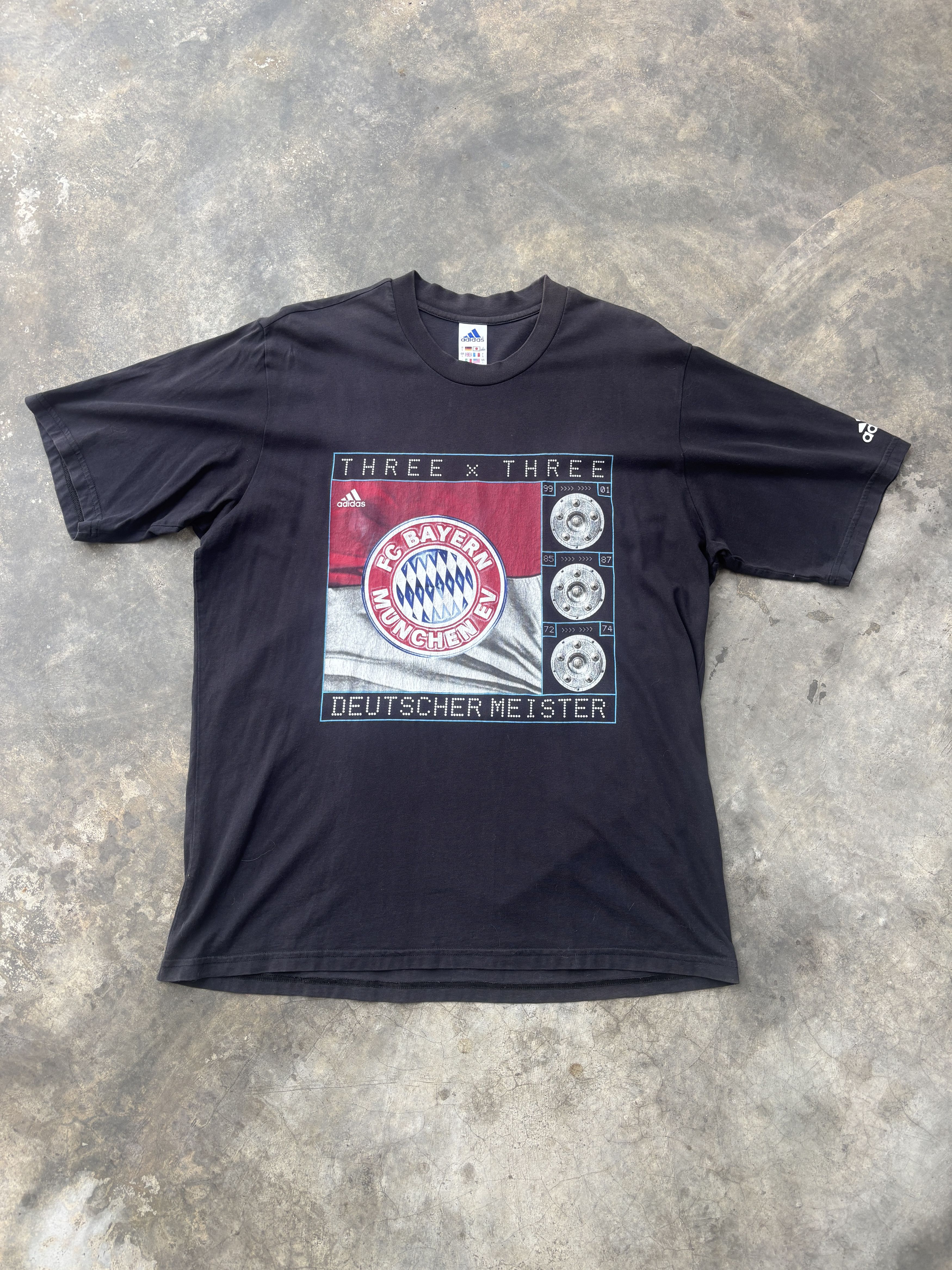 Adidas Adidas Bayern Munich DeutscherMeister Vintage Football Shirt Size US L / EU 52-54 / 3 - 1 Thumbnail