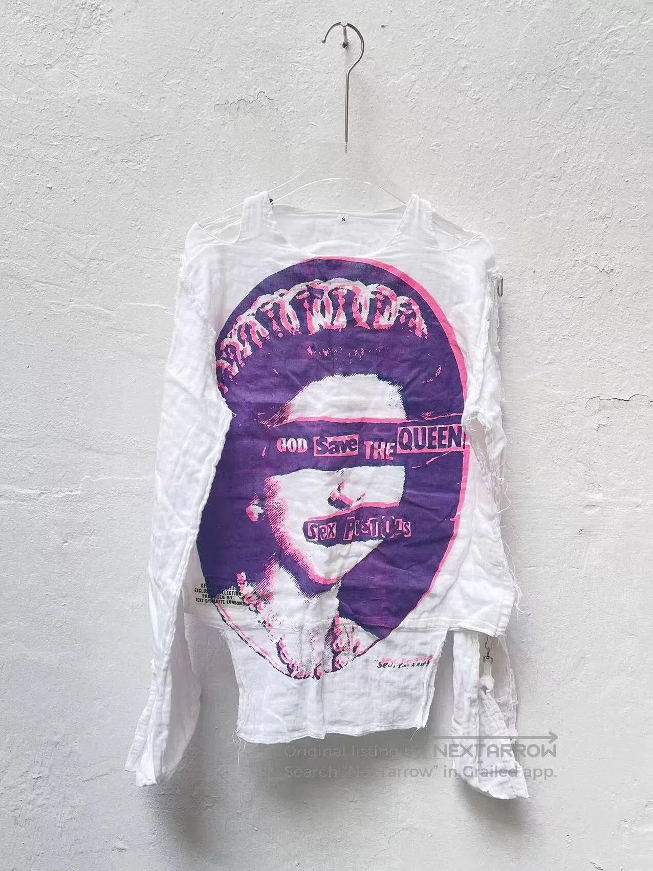 Seditionaries Punk-Inspired Sheer Top with Graphic Print. Size M / US 6-8 / IT 42-44 - 1 Thumbnail