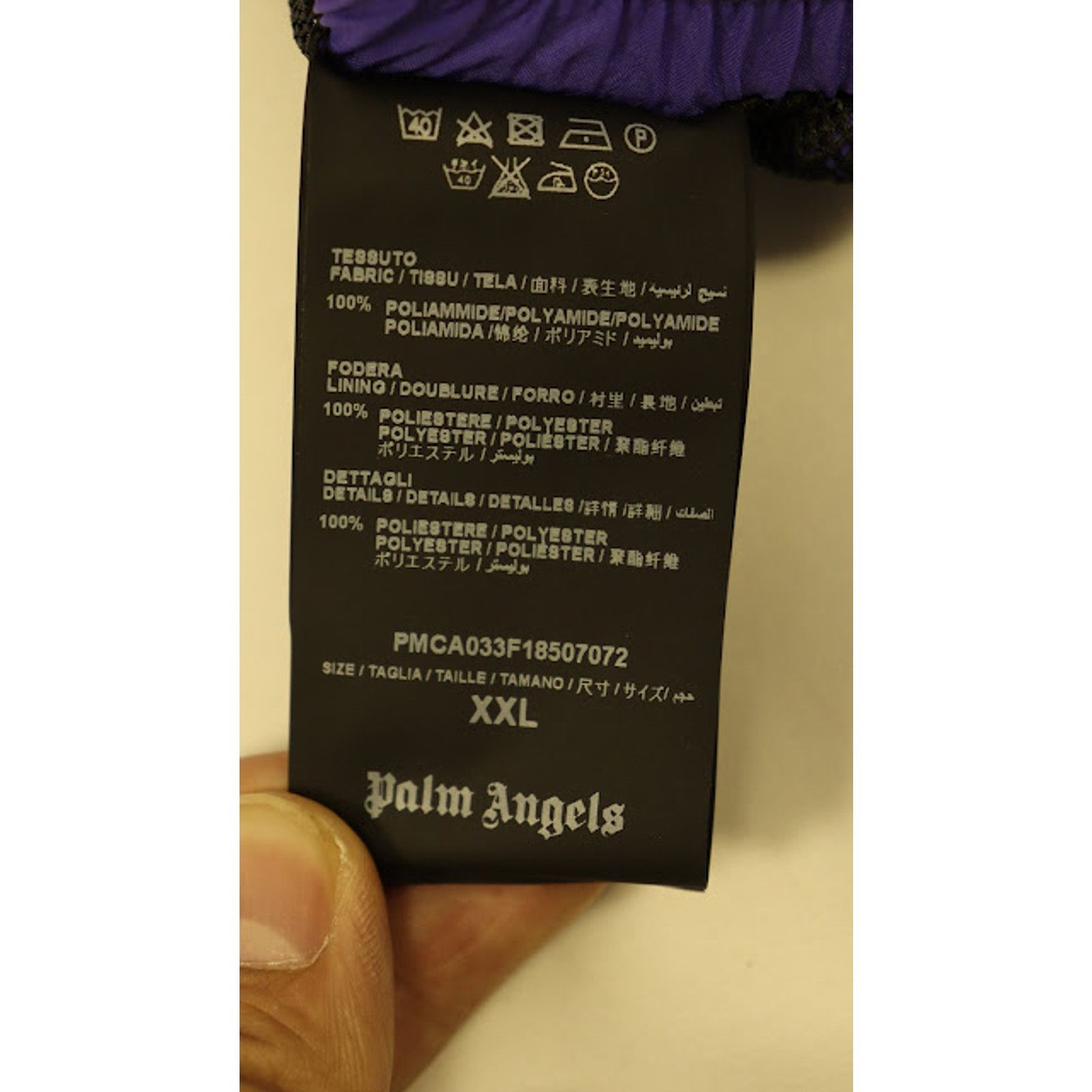 Palm Angels o1rshd1 HB Exclusive Track Pants in Purple White Size US 38 / EU 54 - 12 Thumbnail