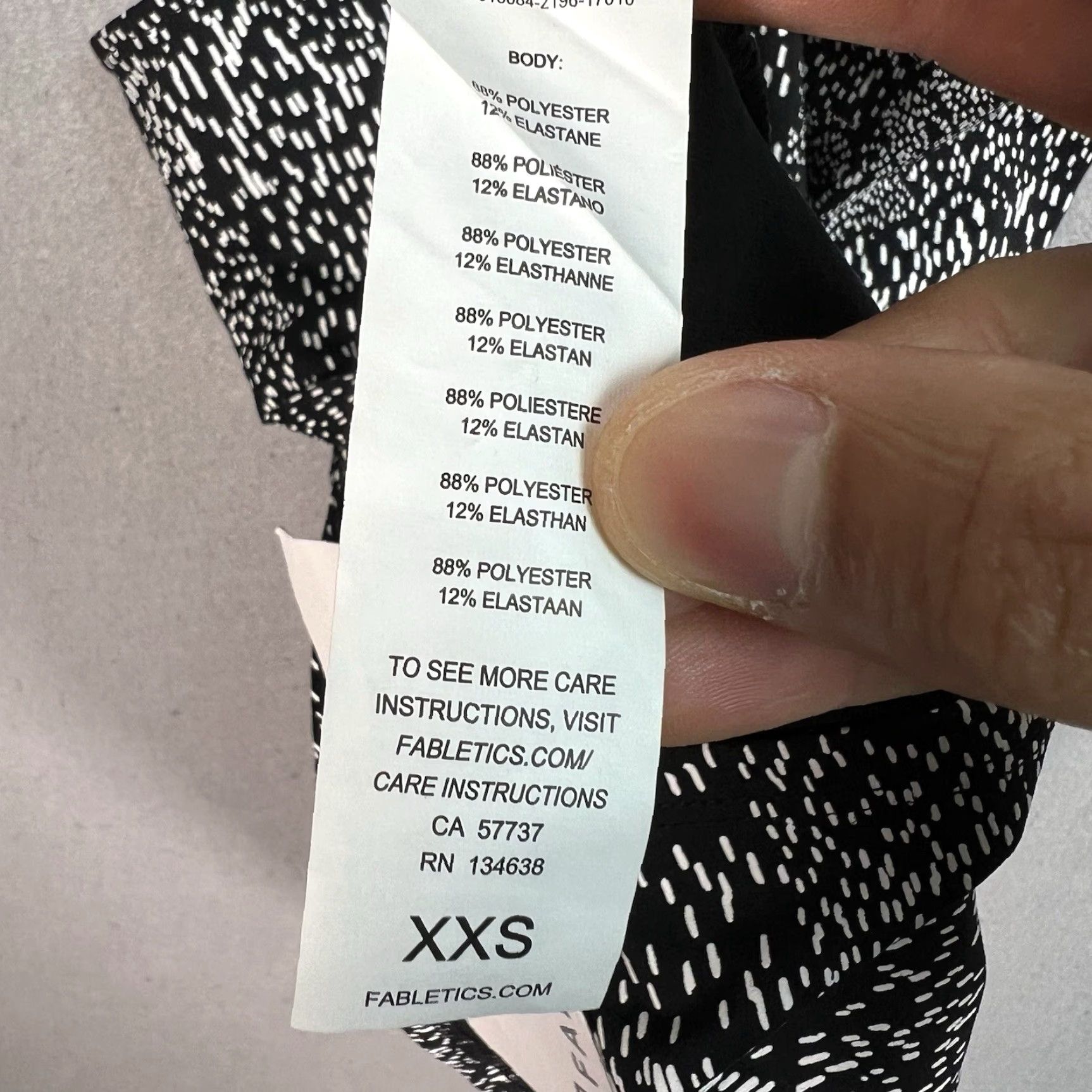 Fabletics Fabletics Peyton Tank Top Womens XXS Black Constellation Print Athletic Tank Size XXS / US 00 / IT 34 - 7 Thumbnail