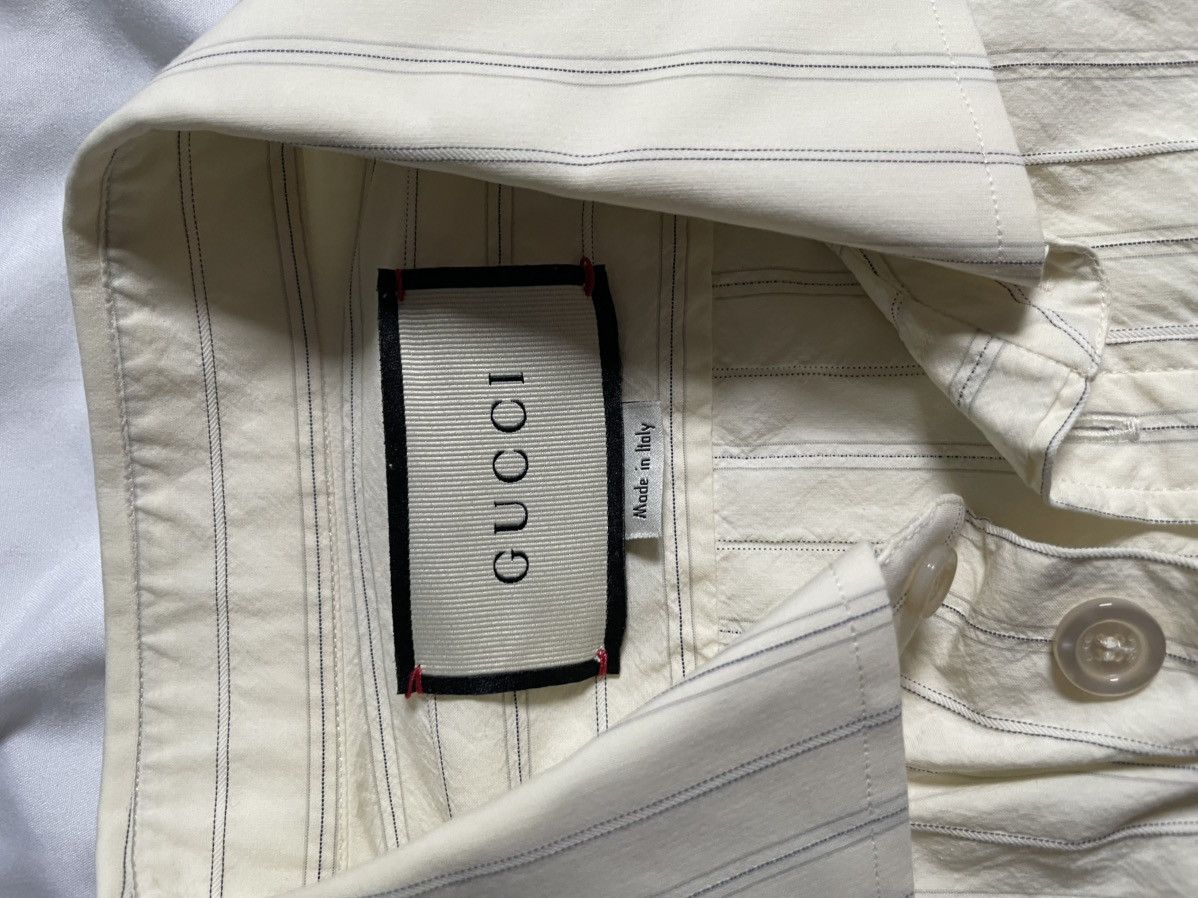 Gucci Gucci SS22 Striped Button Up Size US M / EU 48-50 / 2 - 3 Thumbnail