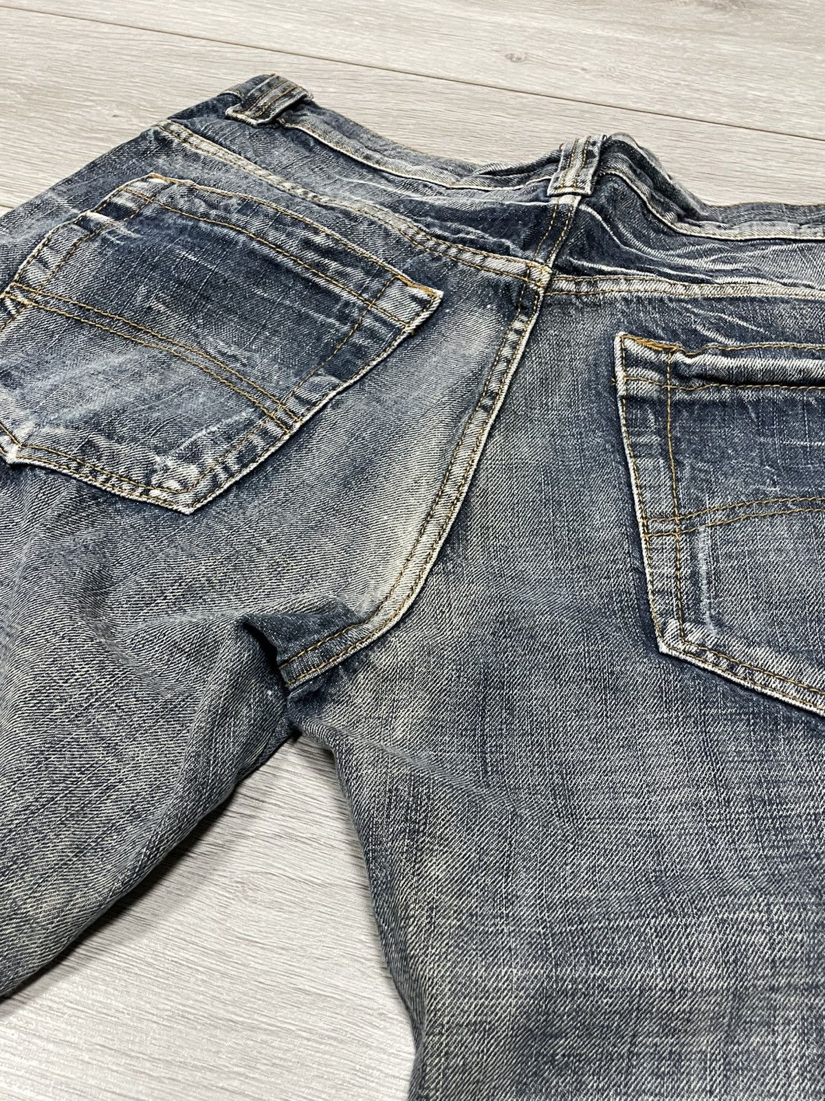 Vintage Avant garde Identical Y2K vintage stripes wide pants jeans Size US 34 / EU 50 - 13 Thumbnail