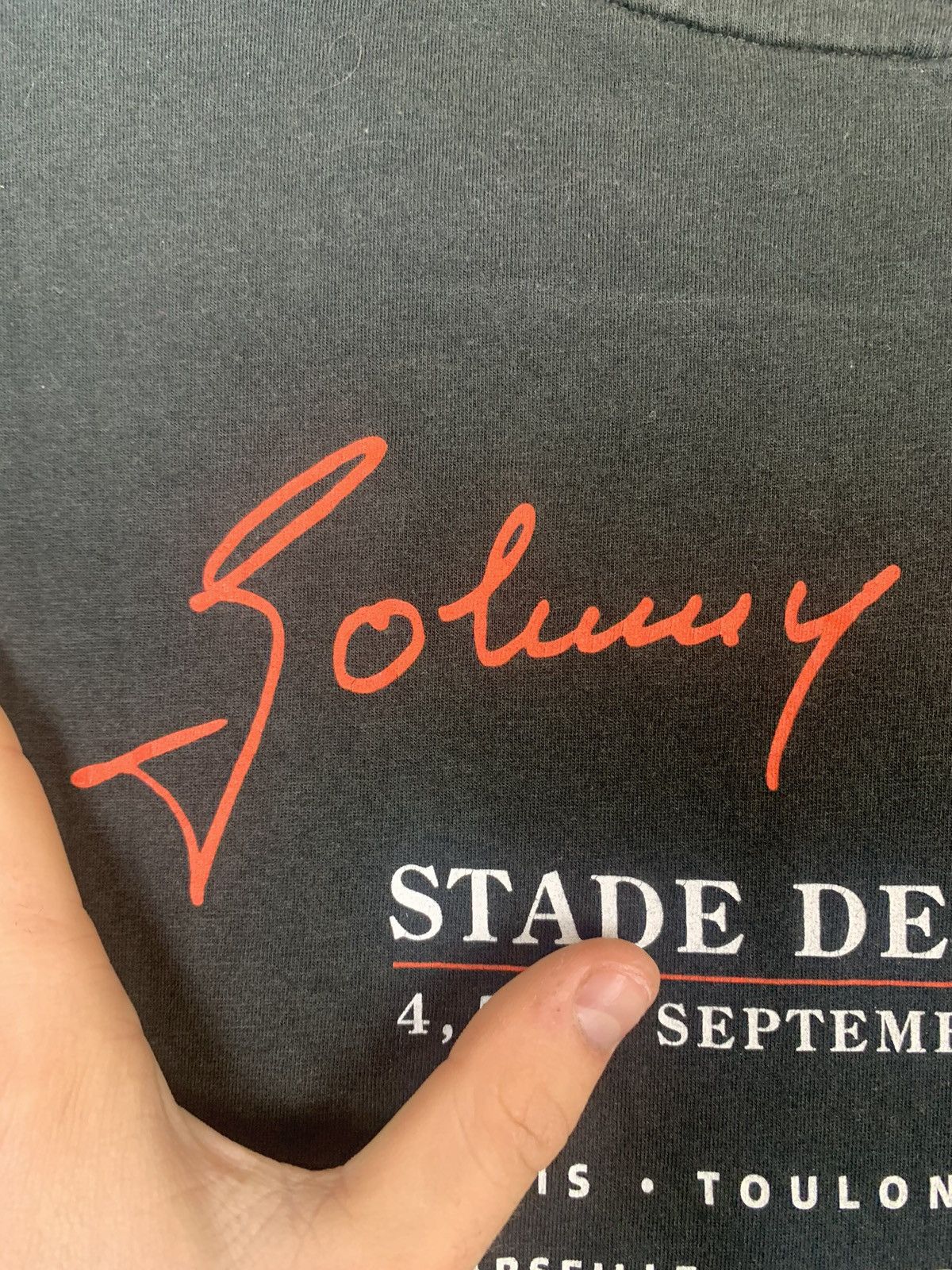 Band Tees × Vintage Vintage Johny Hallyday Stade De France Tour 1998 T-shirt Size US XL / EU 56 / 4 - 18 Thumbnail