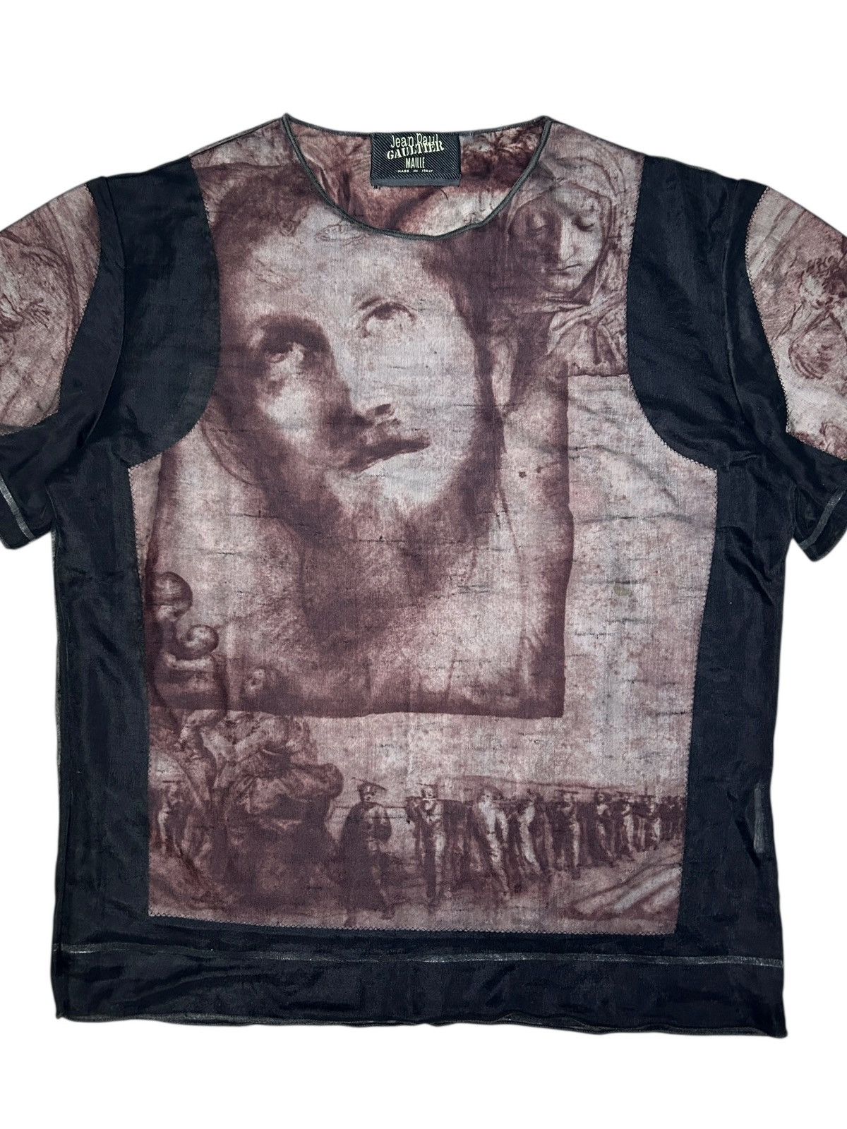 Jean Paul Gaultier S/S 98 Jesus Top Size US M / EU 48-50 / 2 - 2 Thumbnail