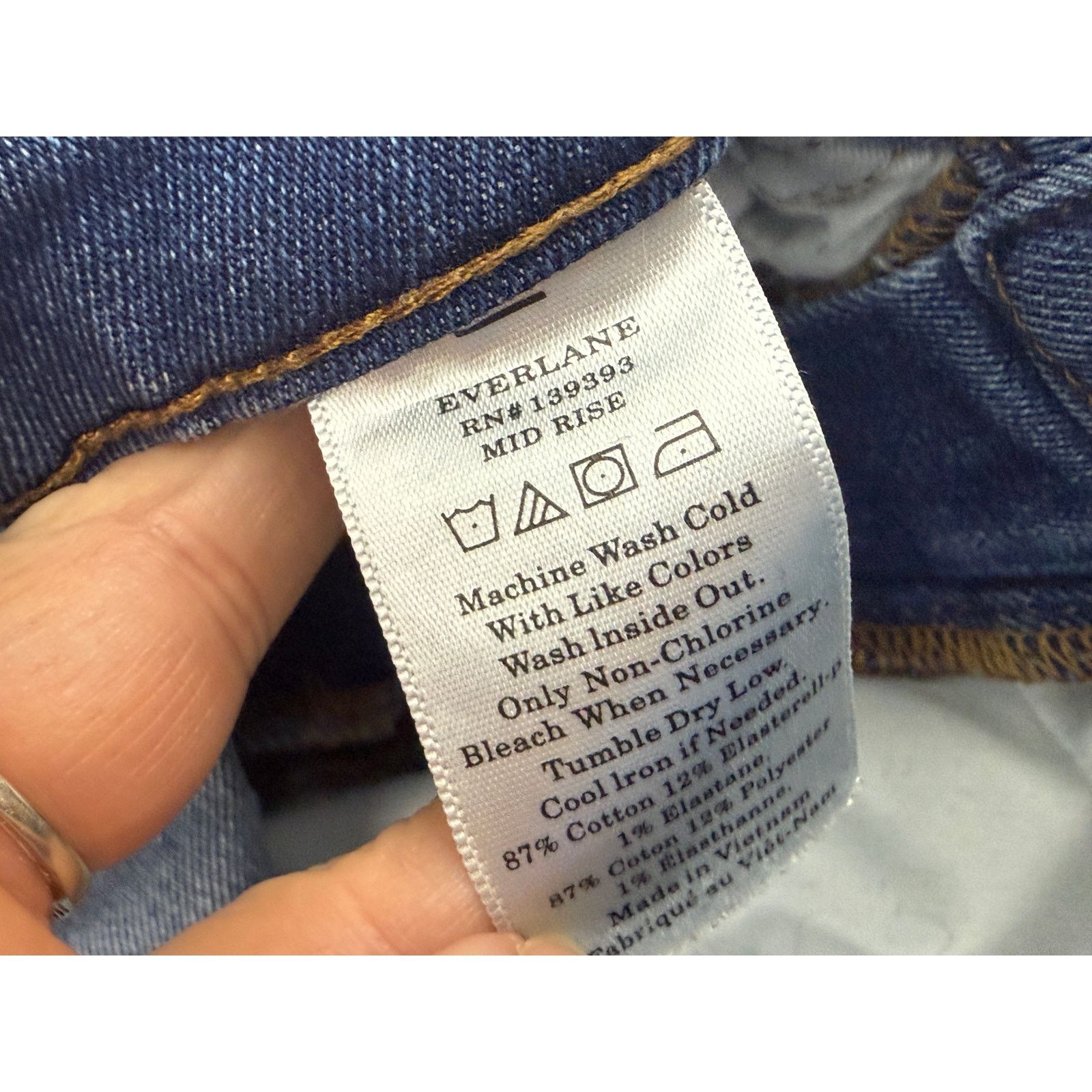 Everlane Everlane Mid Rise Skinny Ankle Jeans Size 28 Size 28" / US 6 / IT 42 - 3 Thumbnail