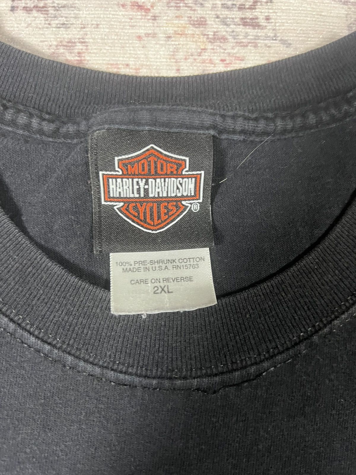 Harley Davidson Vintage Y2K Faded Virginia Beach Harley Davidson Biker Tee Size US XXL / EU 58 / 5 - 4 Thumbnail
